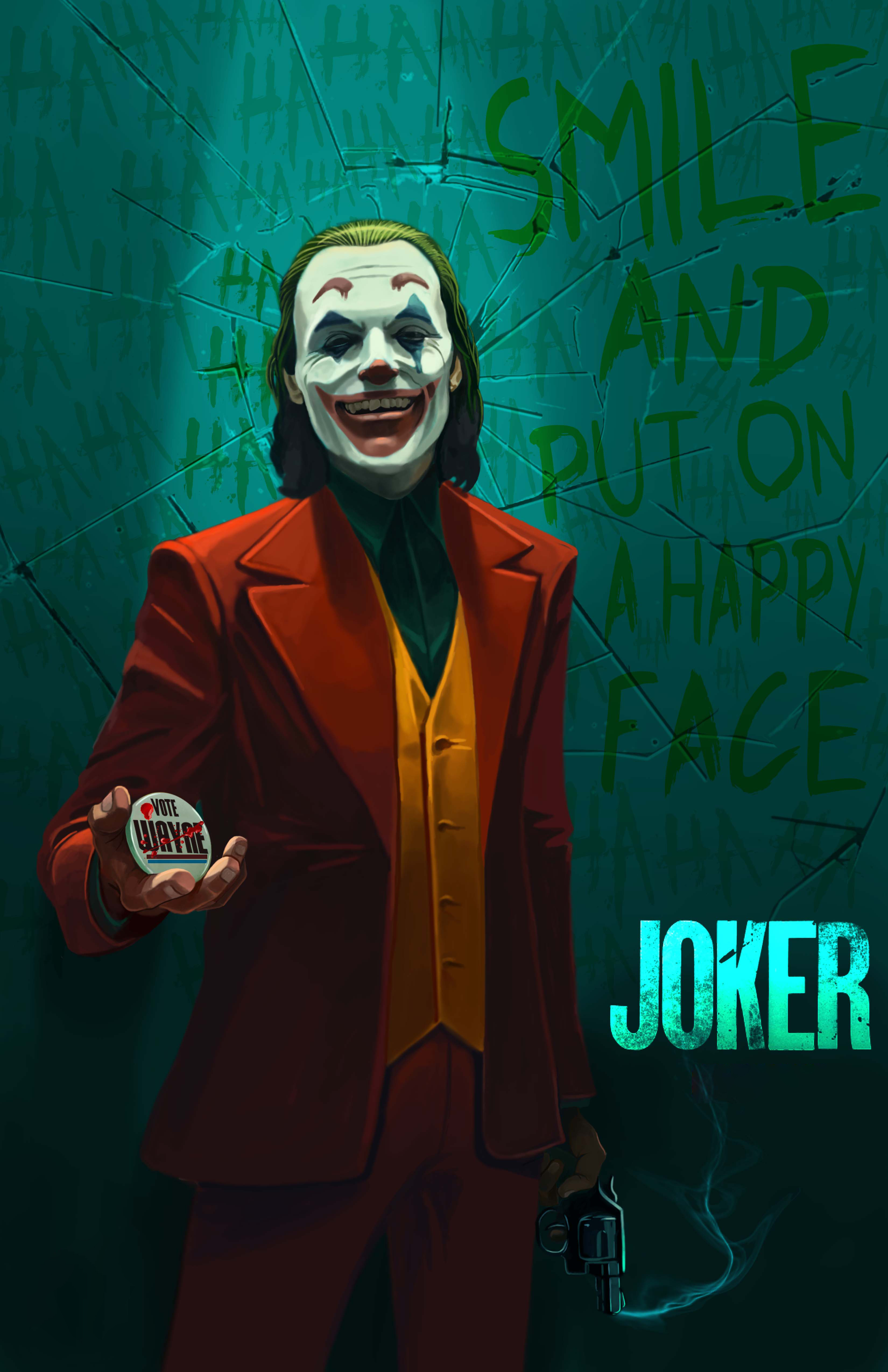 Joker Hahaha Wallpaper, HD Superheroes 4K Wallpapers, Images and