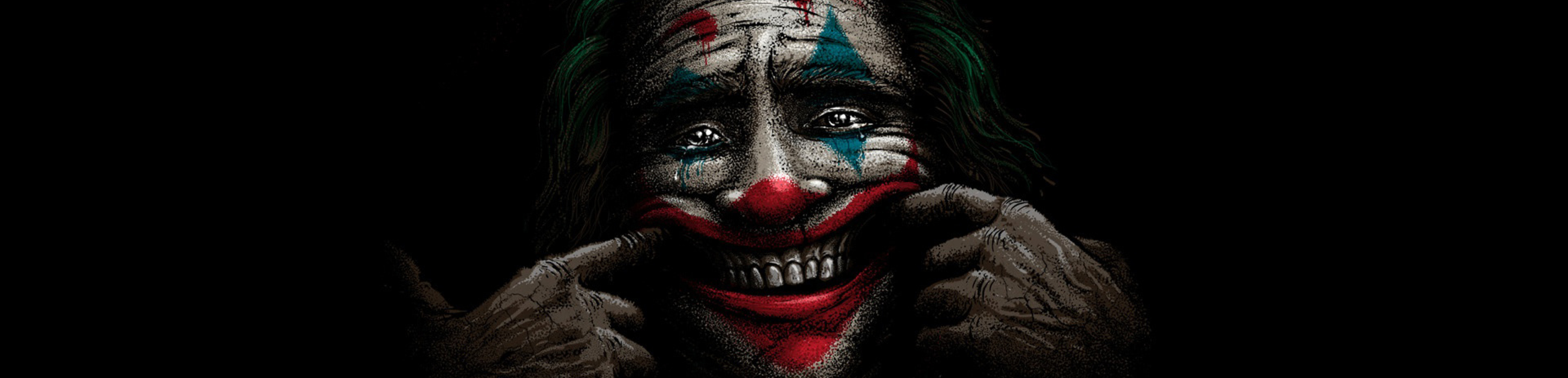 4480x1080 Resolution Joker Happy Face 4480x1080 Resolution Wallpaper Wallpapers Den 