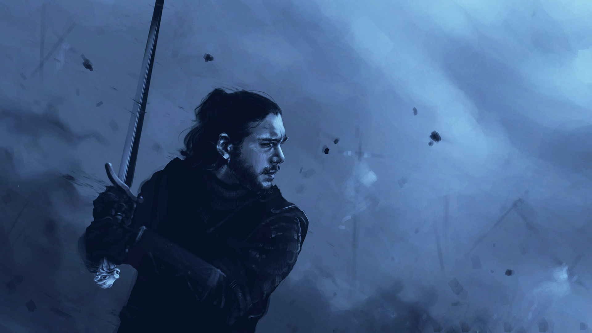 1920x1080 Jon Snow Game Of Thrones Art 1080P Laptop Full HD Wallpaper, HD  TV Series 4K Wallpapers, Images, Photos and Background - Wallpapers Den