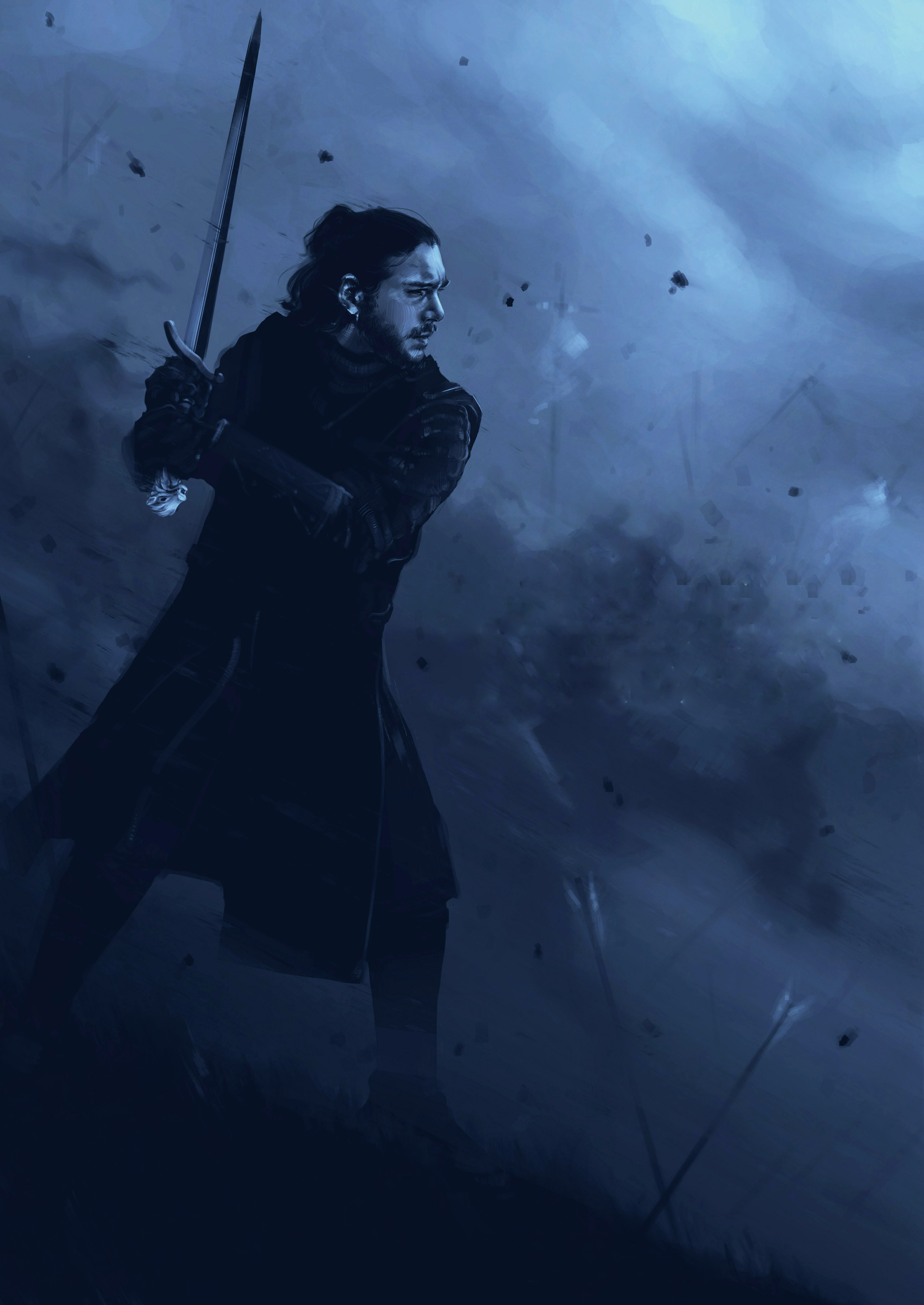 Jon Snow Game Of Thrones Art Wallpaper, HD TV Series 4K Wallpapers