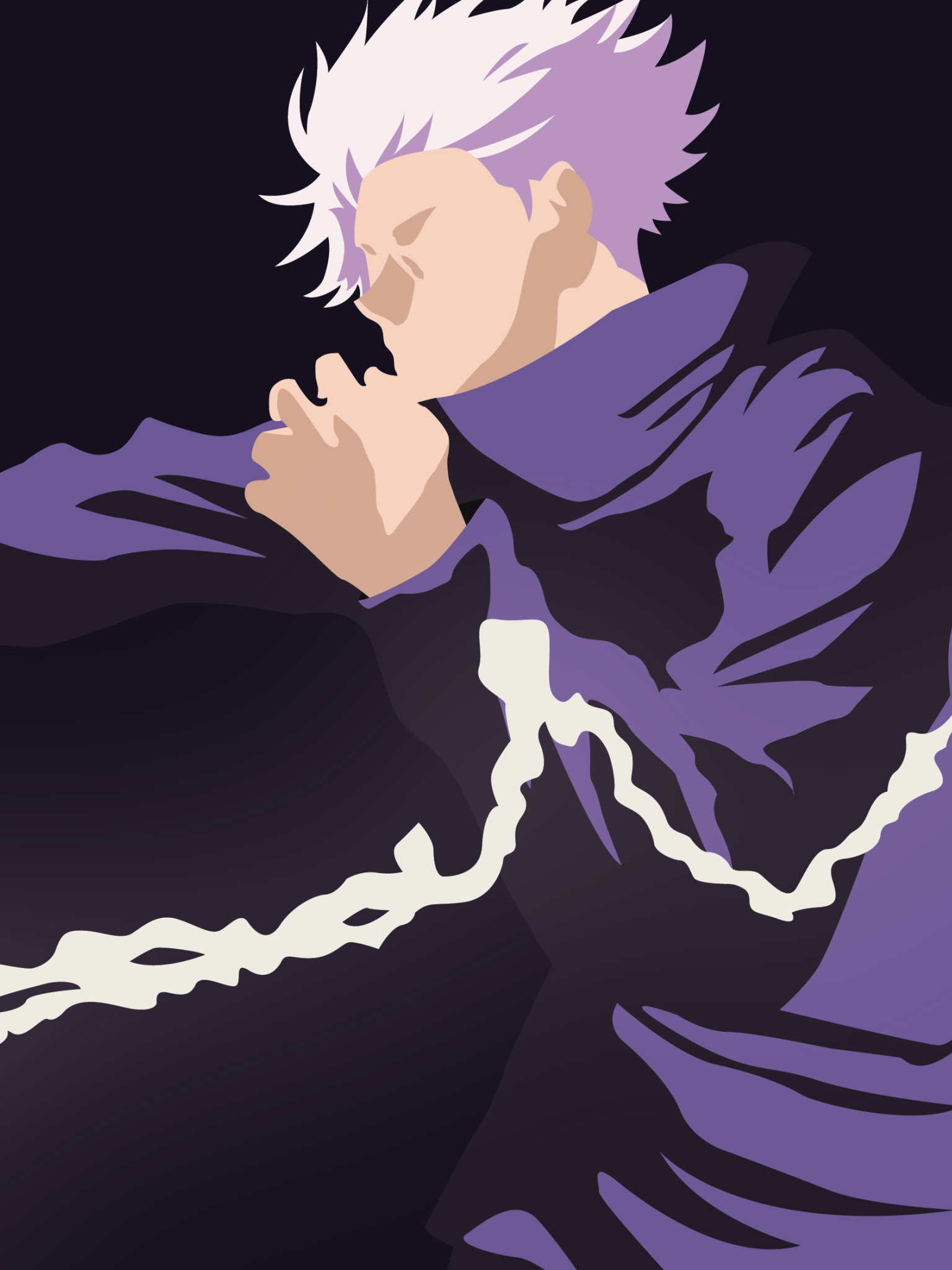 1536x2048 Resolution Satoru Gojo 4K Jujutsu Kaisen Cool Art 1536x2048