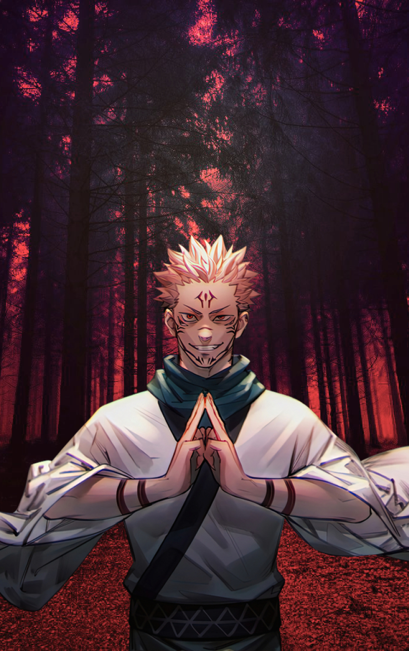 840x1336 Jujutsu Kaisen Sukuna HD Cool Art 840x1336 Resolution