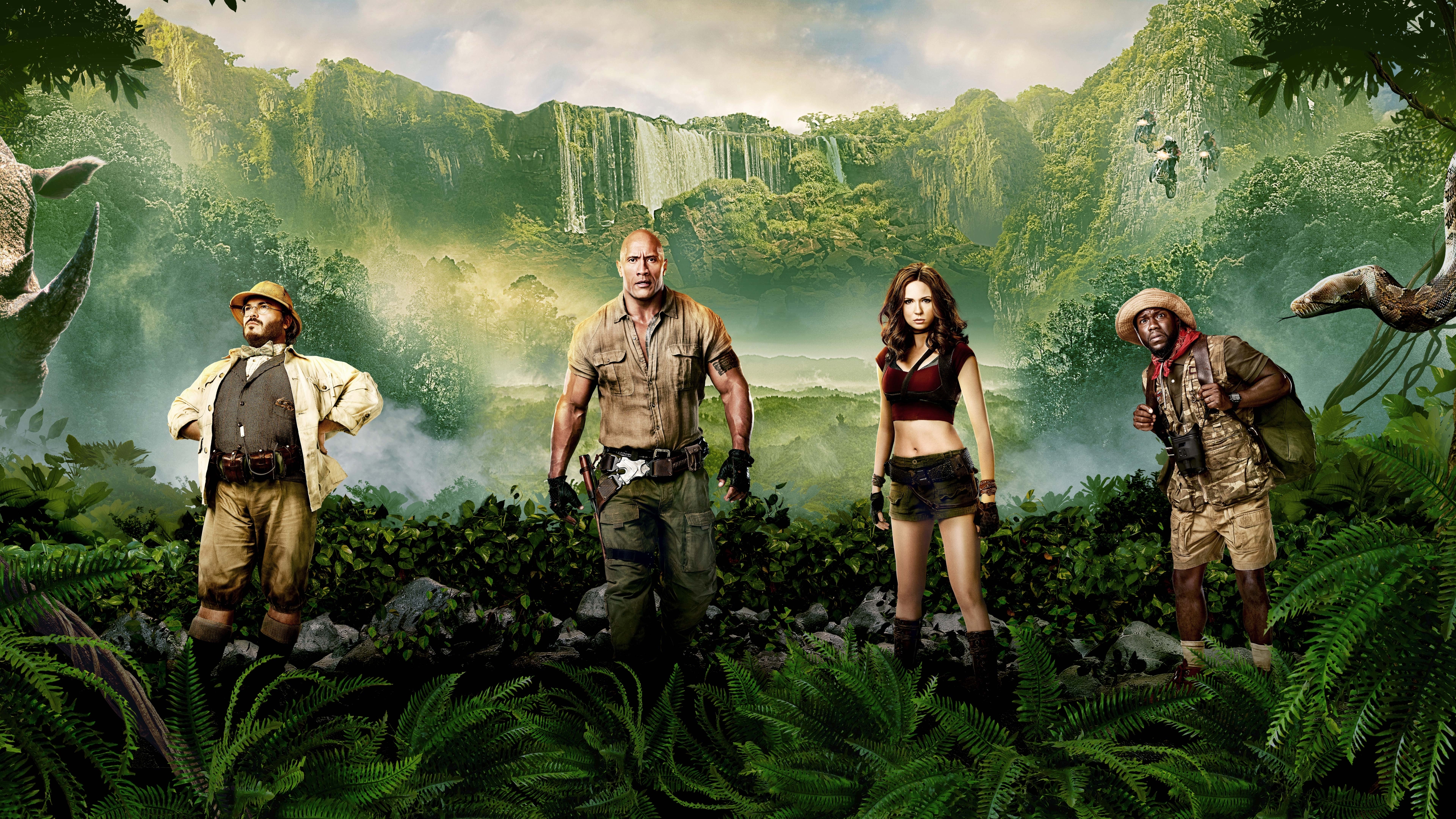 Jumanji Welcome to the Jungle Poster (3840x2160) Resolution Wallpaper.
