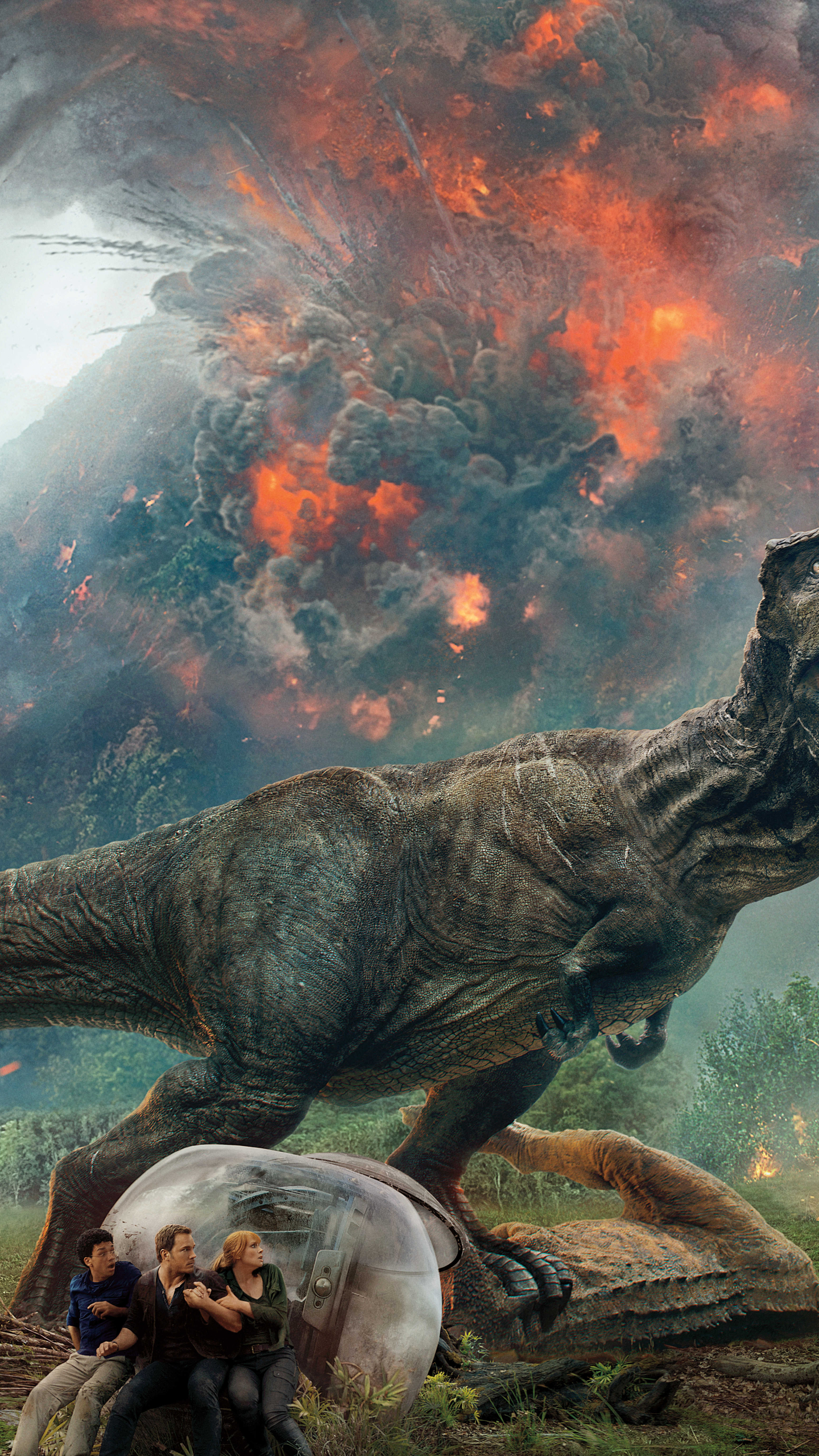 1440x2560 Jurassic World Fallen Kingdom 2018 Movie Poster Samsung