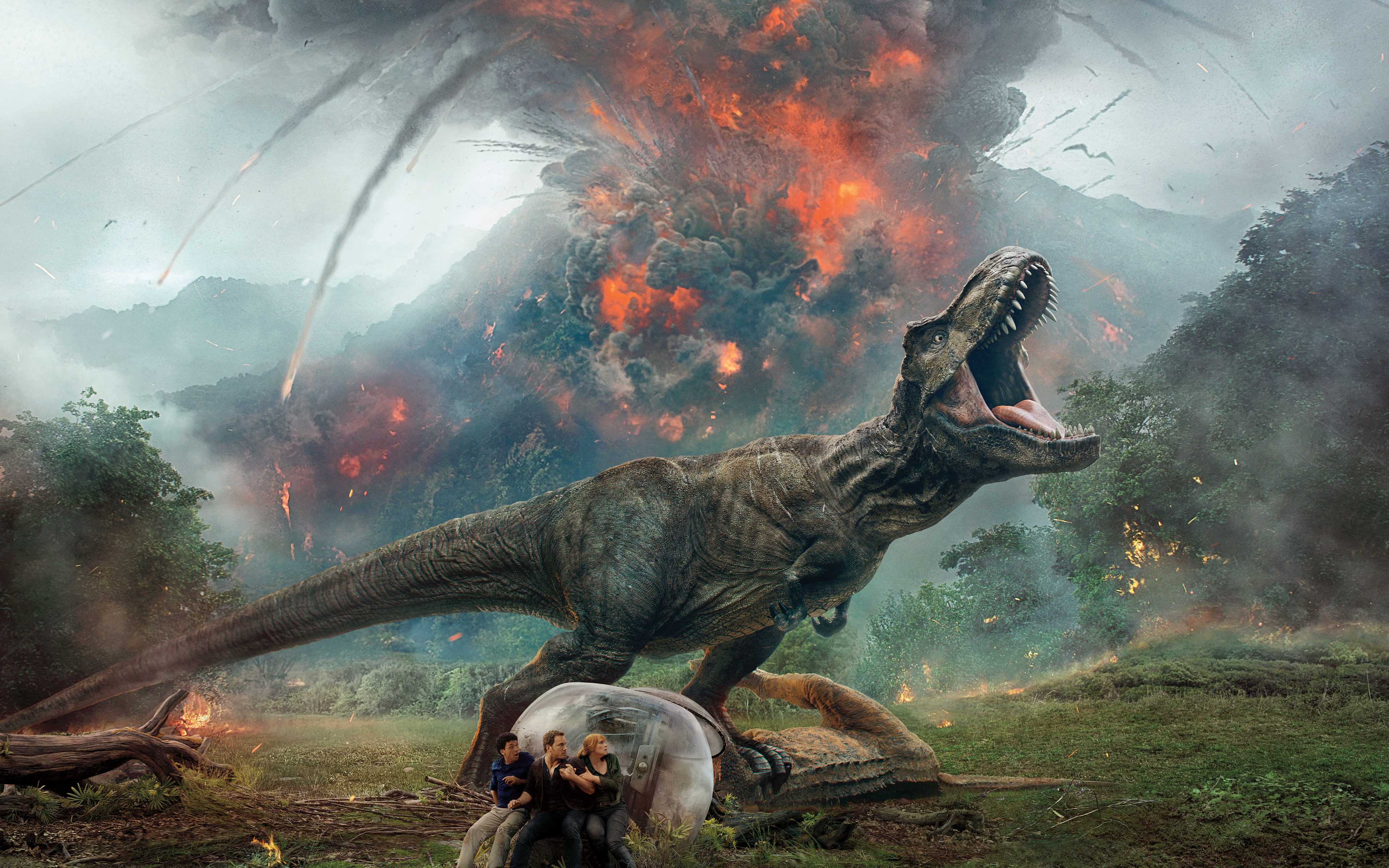 3840x2400 Jurassic World Fallen Kingdom 2018 Movie Poster UHD 4K