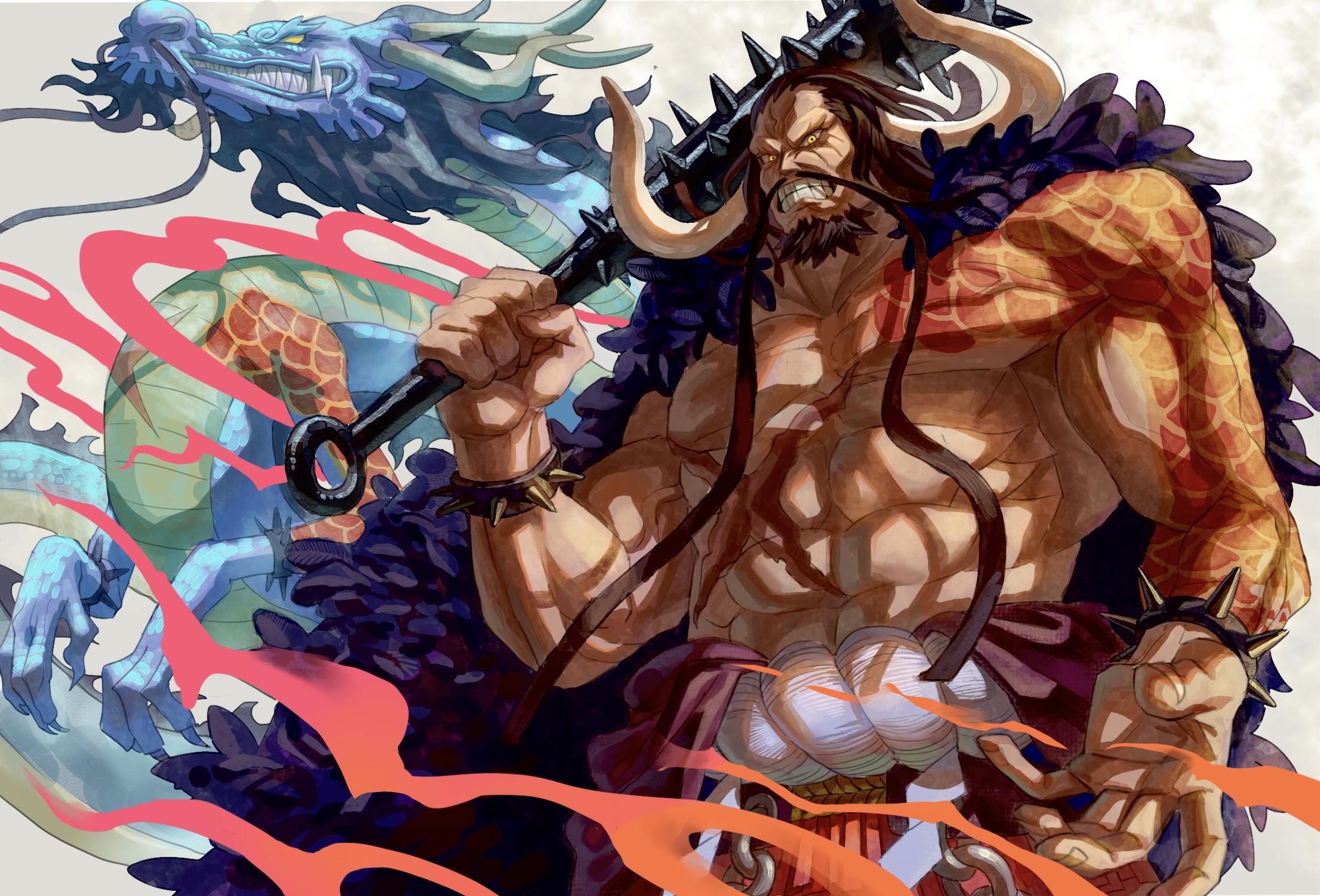 X Kaido Digital Art One Piece X Resolution Wallpaper HD Anime K