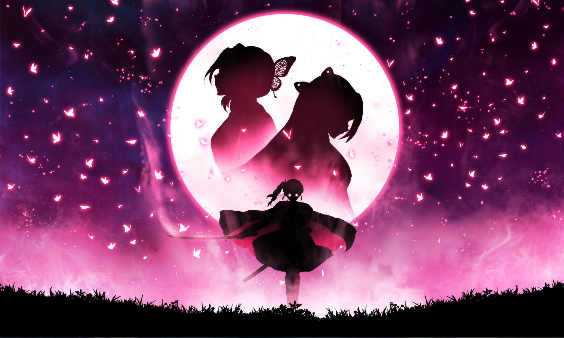 Kanae Shinobu Kochou and Kanao Tsuyuri Wallpaper, HD Anime