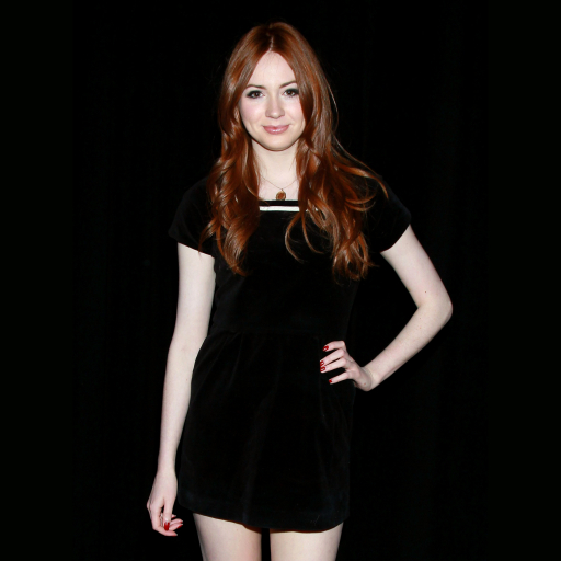 512x512 Resolution Karen Gillan in Black Dress 512x512 Resolution ...