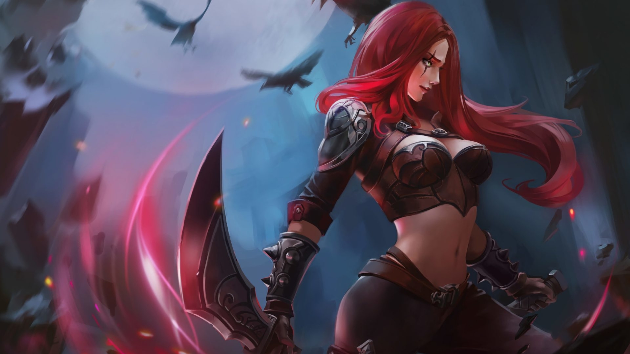 2560x1440 Katarina In League Of Legends 1440p Resolution Wallpaper Hd Games 4k Wallpapers Images Photos And Background