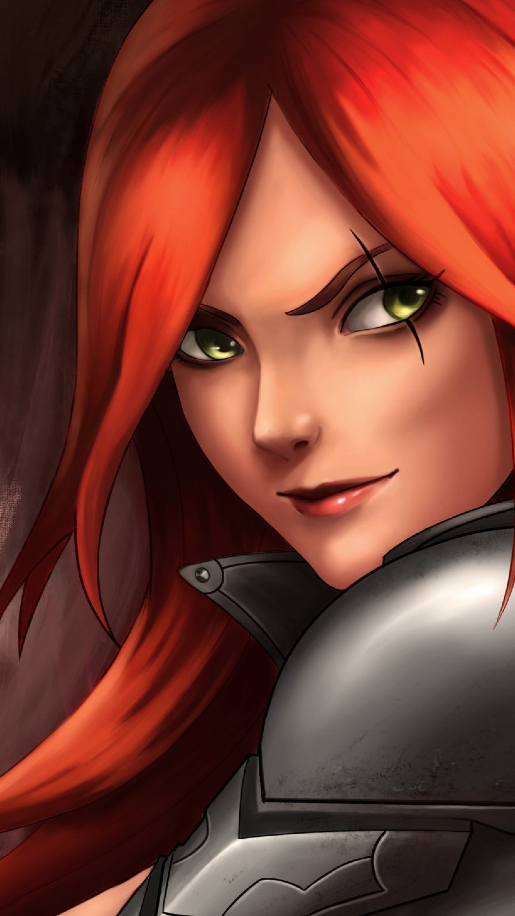 2160x3840 Resolution Katarina League Of Legends Red Hair Warrior Girl ...