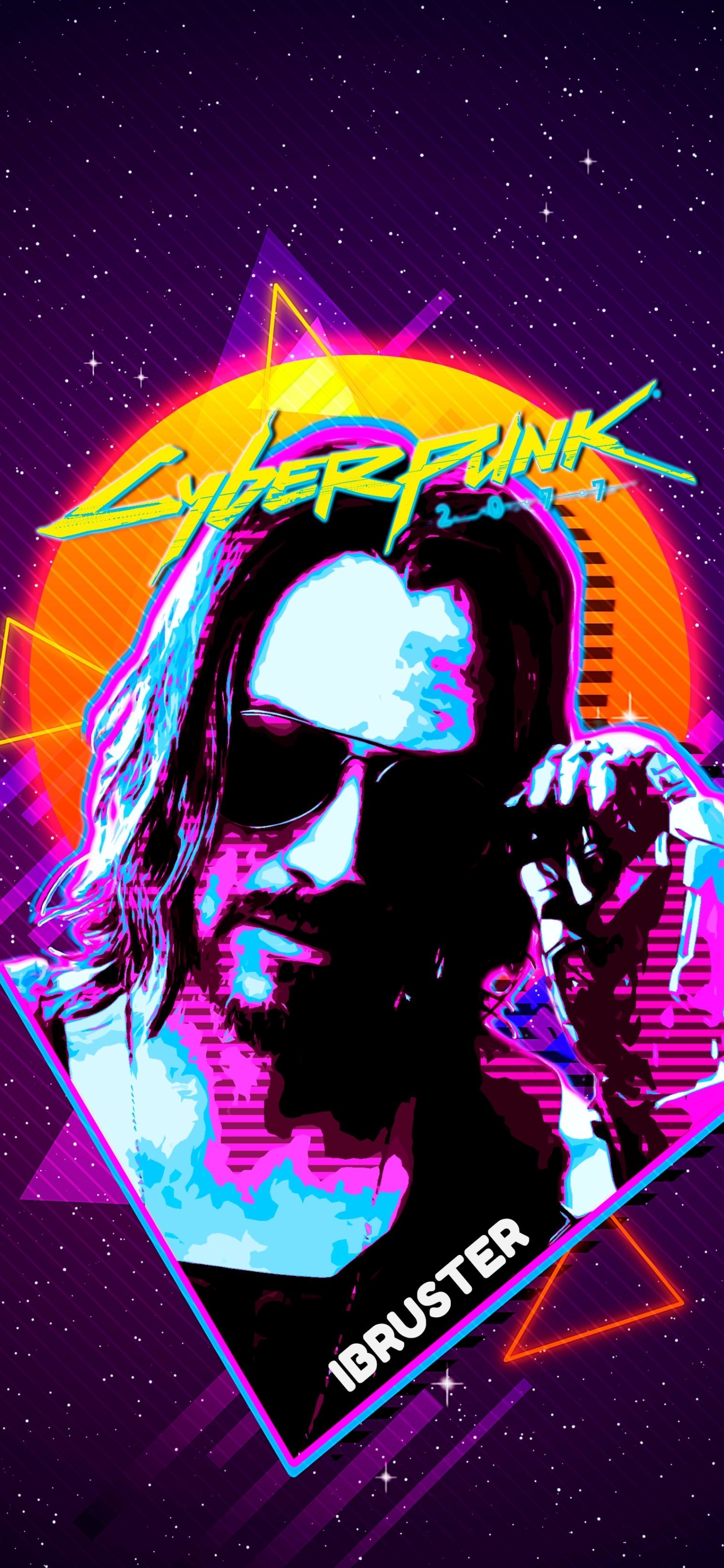 1440x3120 Keanu Reeves Cyberpunk 2077 Retro Art 1440x3120 Resolution Wallpaper Hd Artist 4k 2286