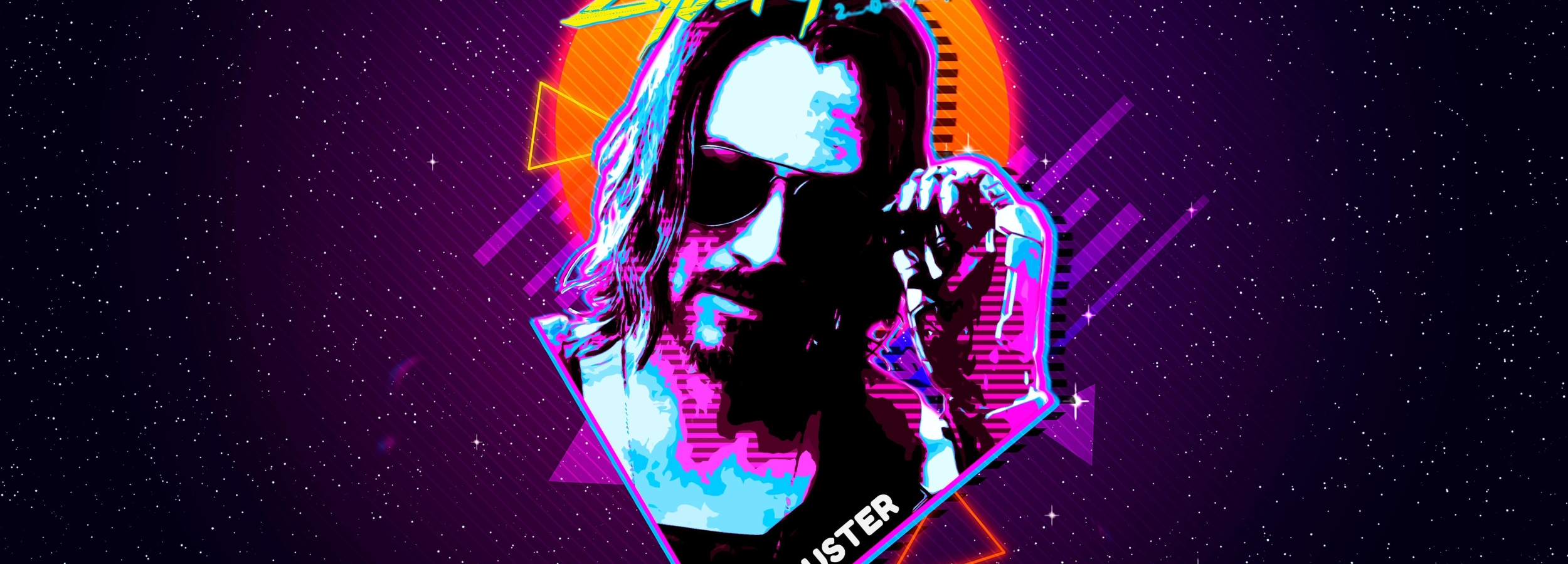 2500x900 Resolution Keanu Reeves Cyberpunk 2077 Art 2500x900 Resolution