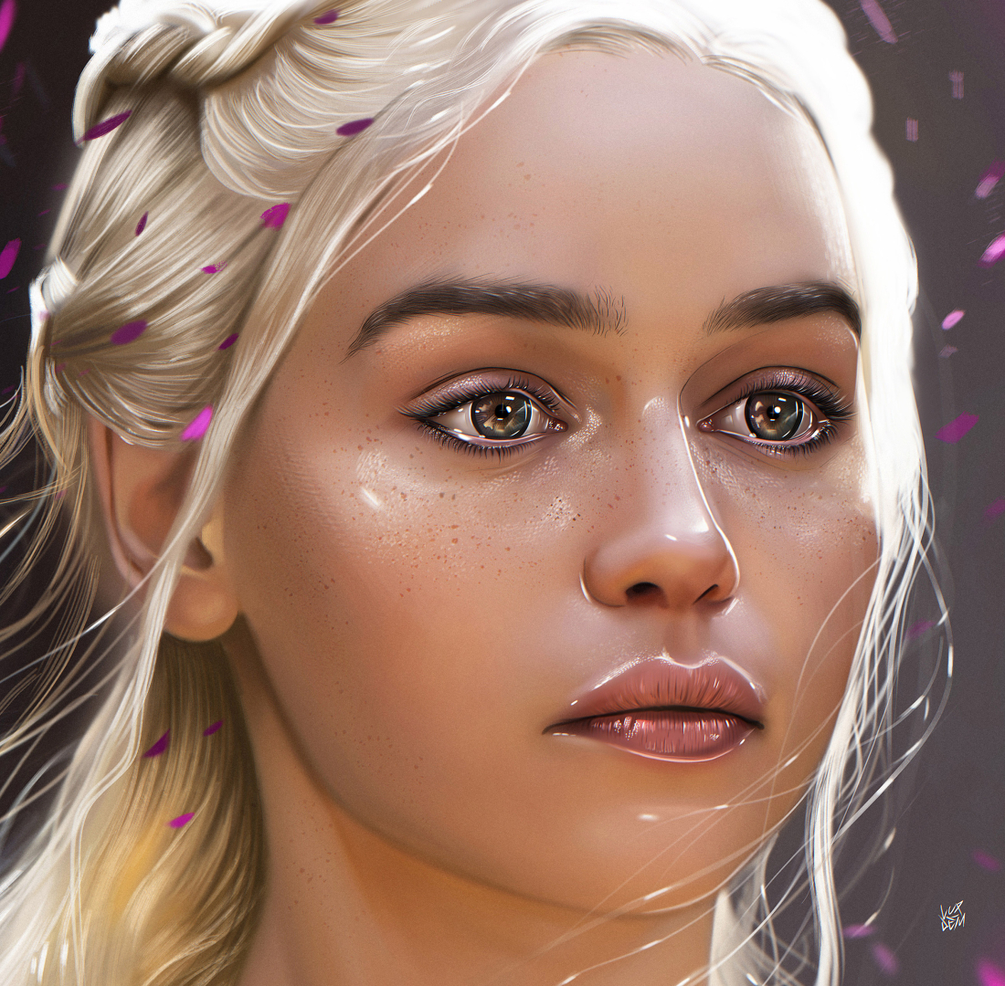 1100x1080 Resolution Khaleesi Fan Art 1100x1080 Resolution Wallpaper 