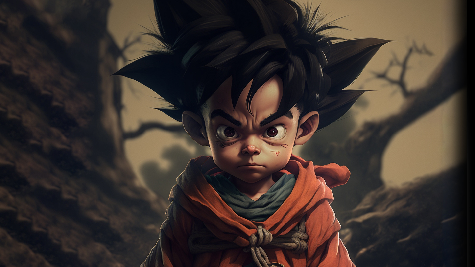 Kid Goku Funny AI Art Wallpaper, HD Anime 4K Wallpapers, Images, Photos and  Background - Wallpapers Den