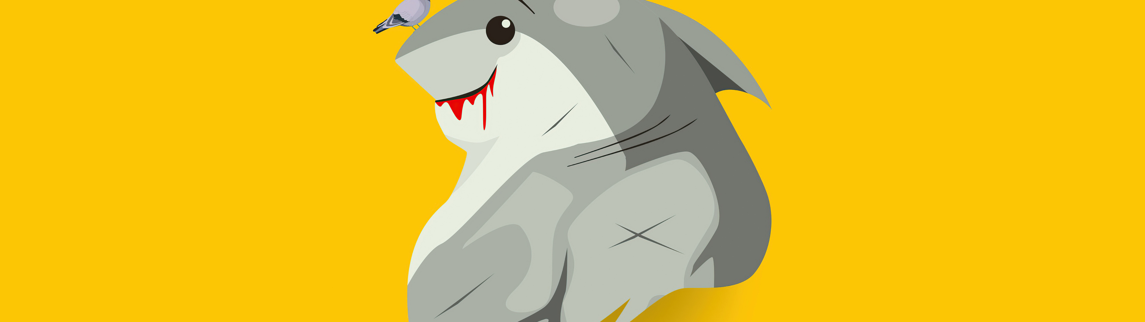 3840x1080 Resolution King Shark Dc Minimal 3840x1080 Resolution