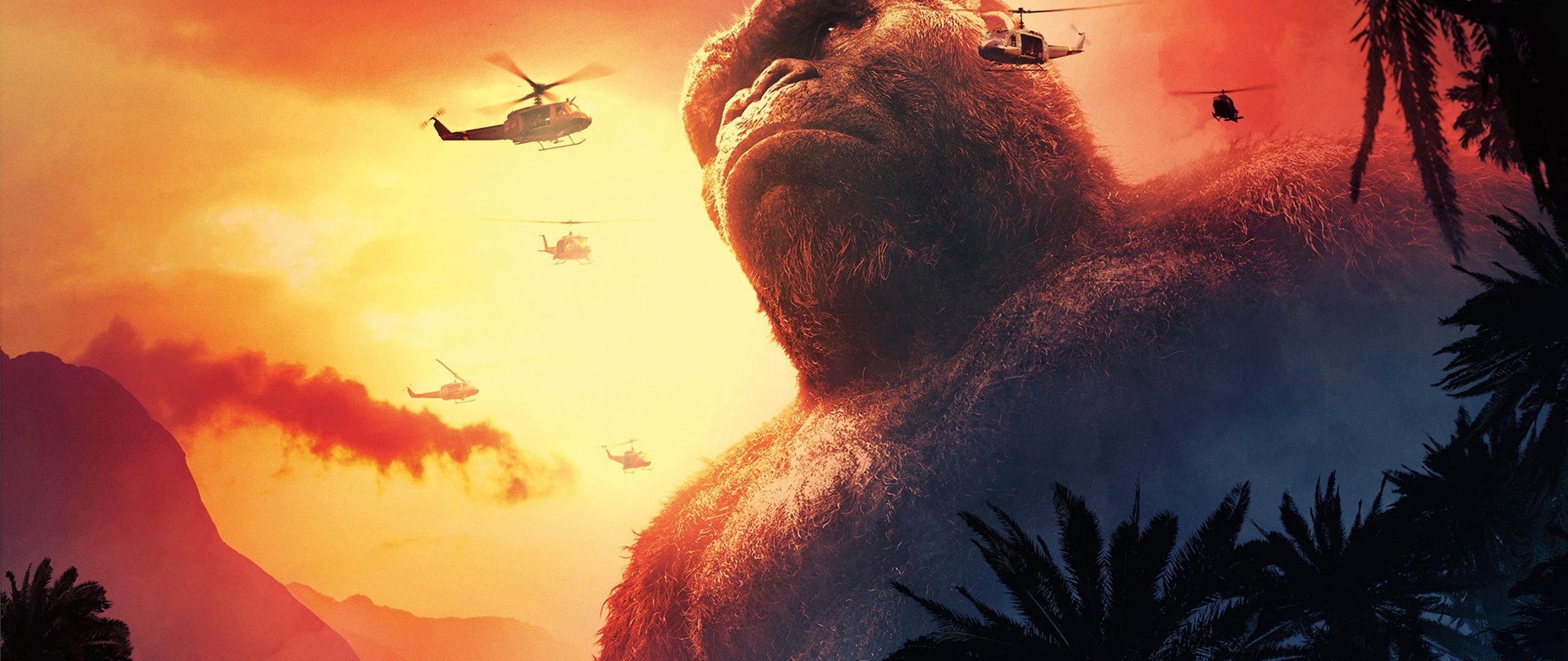 2560x1080 Resolution Kong Skull Island 4k Helicopter 2560x1080 ...