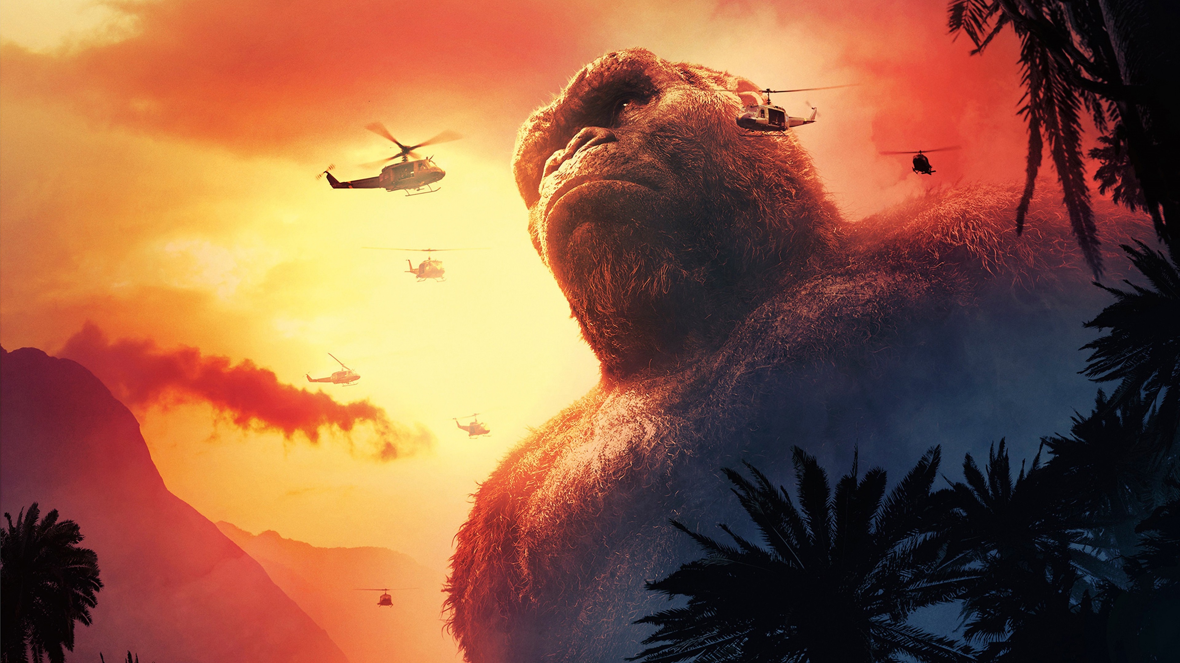 Kong Skull Island 4k Helicopter Wallpaper, HD Movies 4K Wallpapers, Images,  Photos and Background - Wallpapers Den
