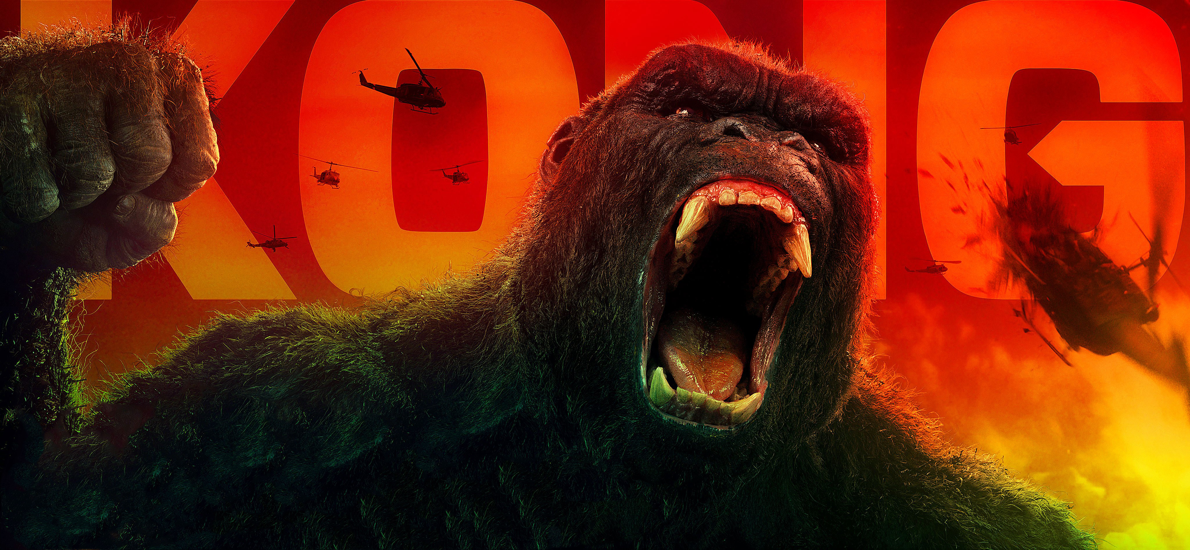 Kong Skull Island All Hail The King 4k Godzilla Wallpaper, HD Movies 4K  Wallpapers, Images, Photos and Background - Wallpapers Den