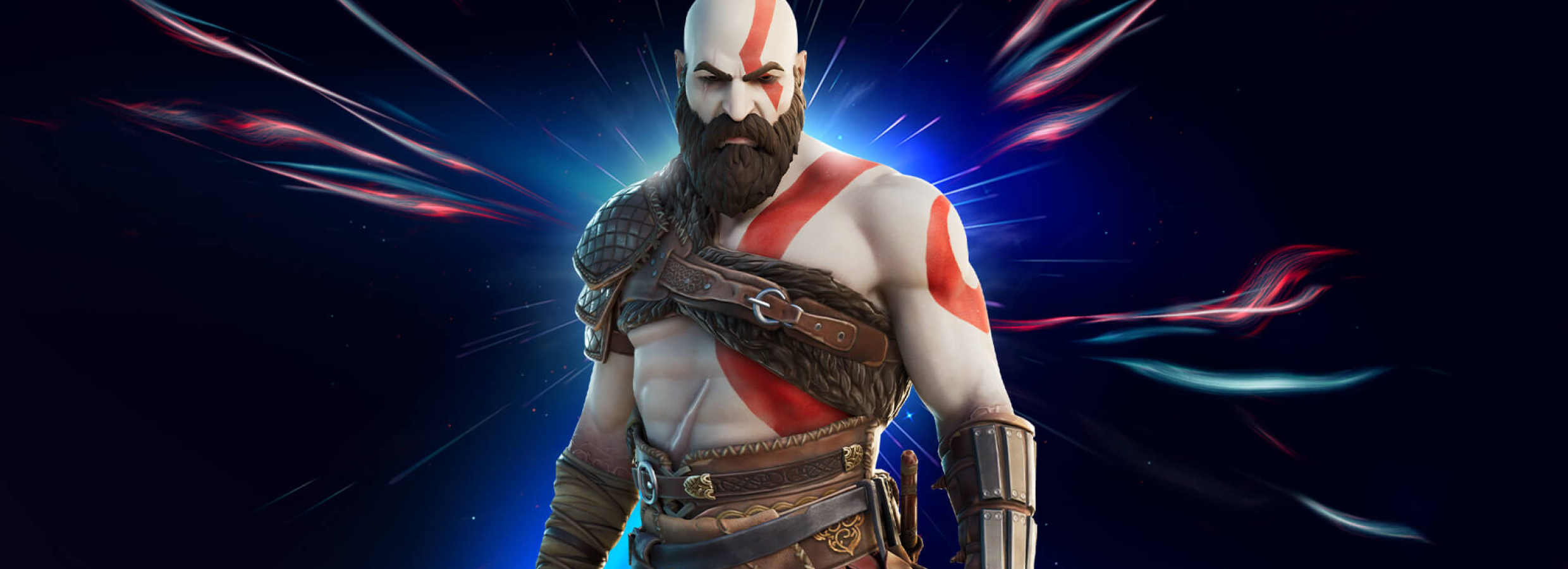 2480x900 Kratos Fortnite x God of War PS5 2480x900 Resolution Wallpaper ...