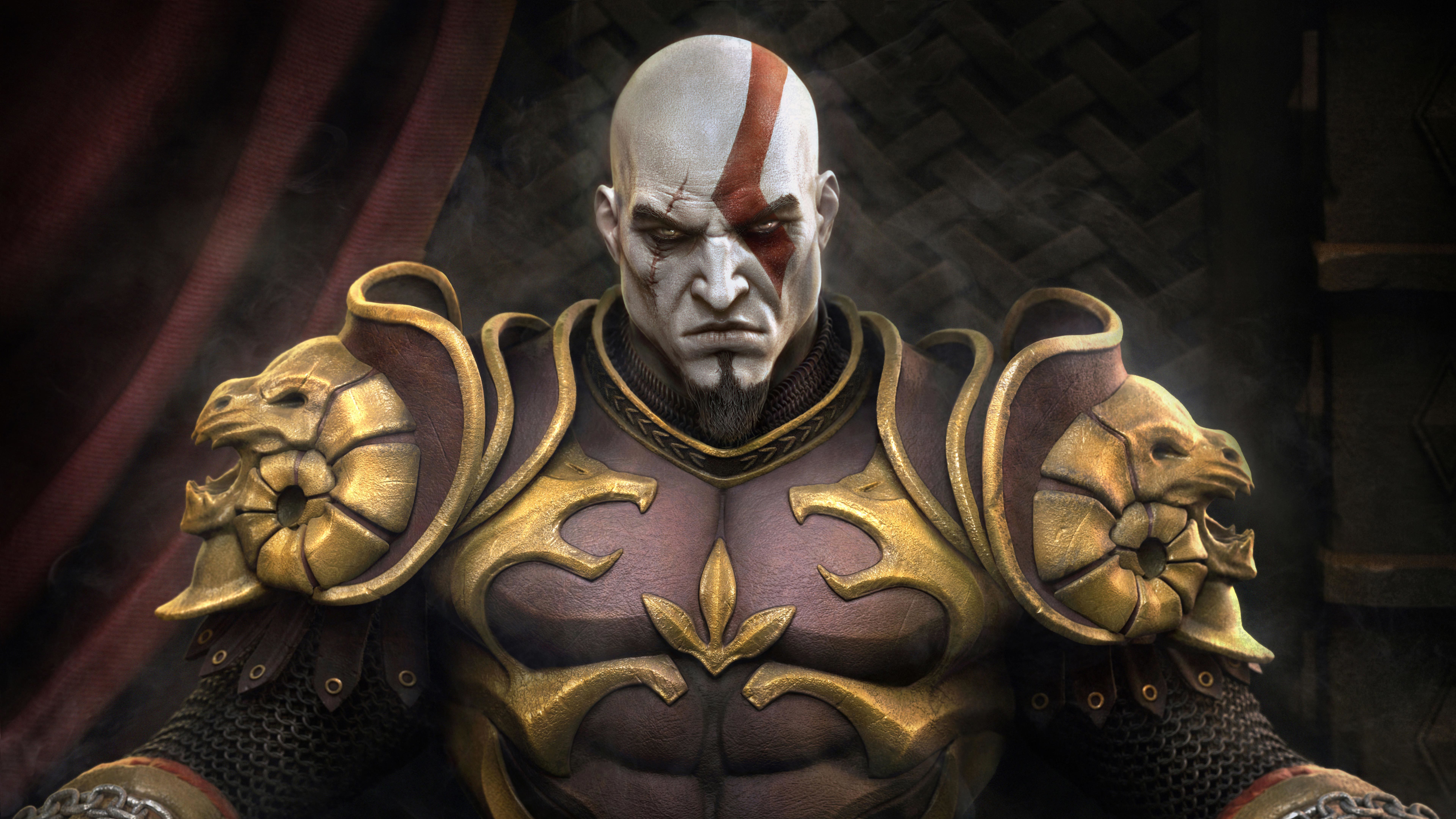 Kratos God of War in Throne Wallpaper, HD Games 4K Wallpapers, Images,  Photos and Background - Wallpapers Den