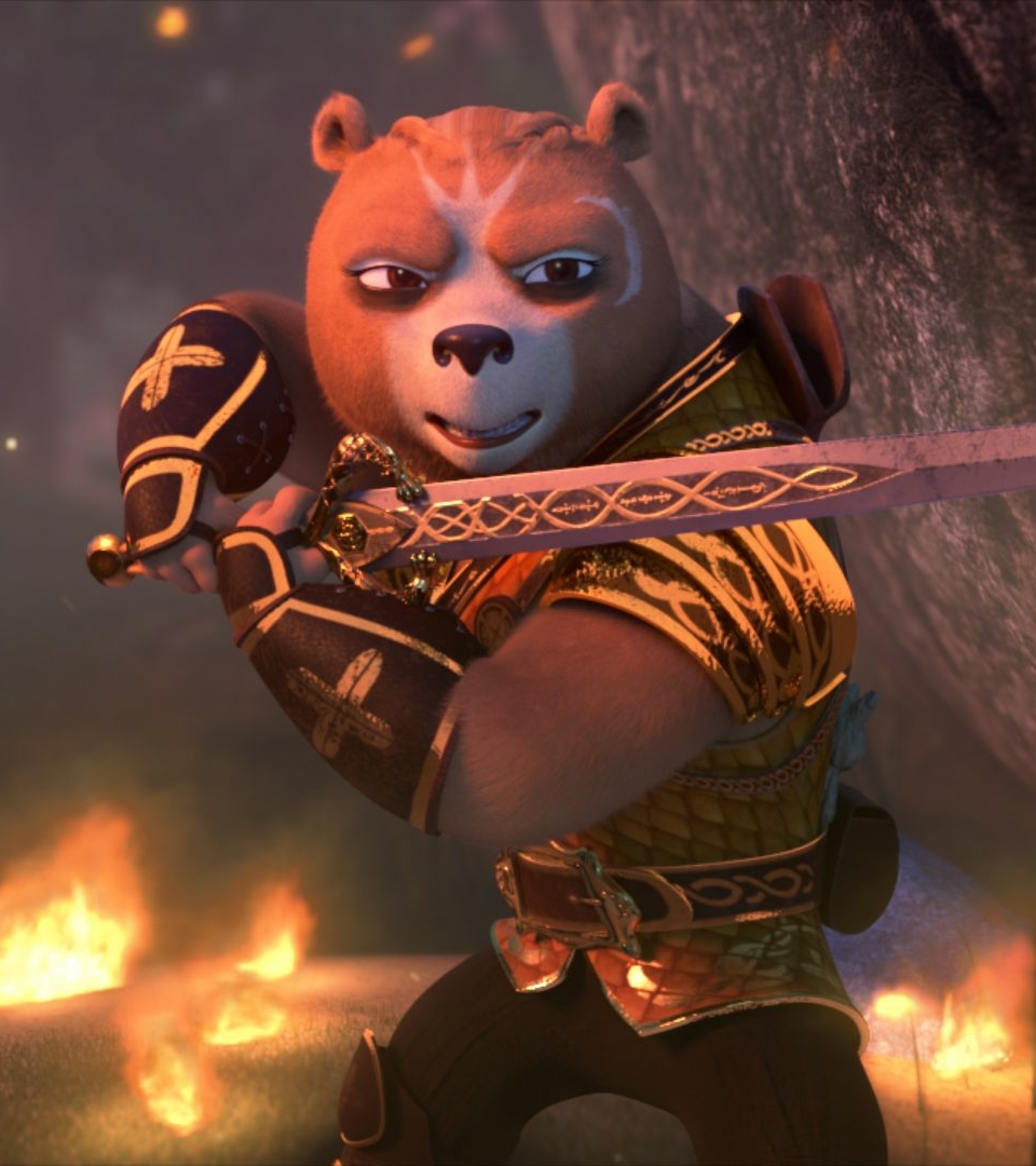 1920x2160 Resolution Kung Fu Panda The Dragon Knight Hd 1920x2160 Resolution Wallpaper 