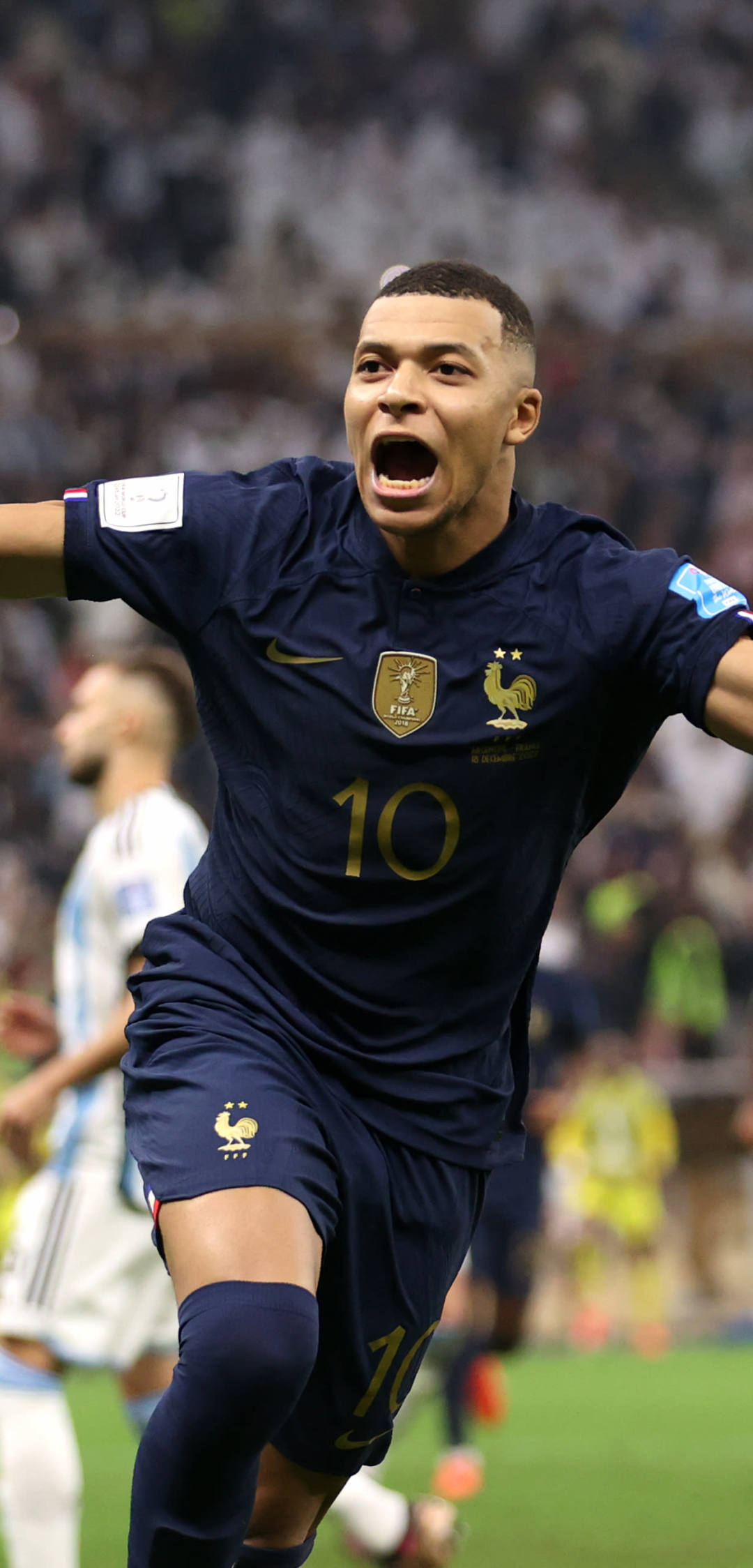 1080x2248 Kylian Mbappe Hat Trick World Cup 2022 1080x2248 Resolution Wallpaper Hd Sports 4k