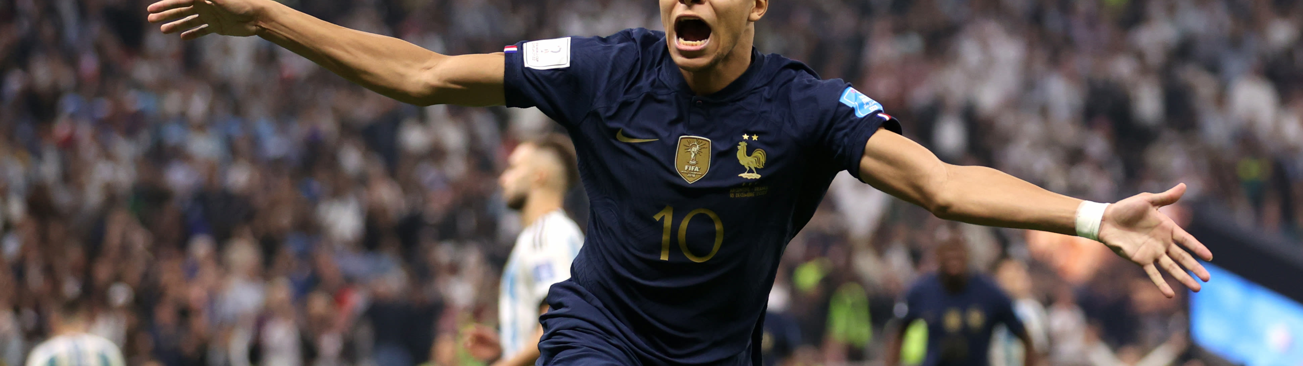 5120x1440 Resolution Kylian Mbappe Hat-Trick World Cup 2022 5120x1440