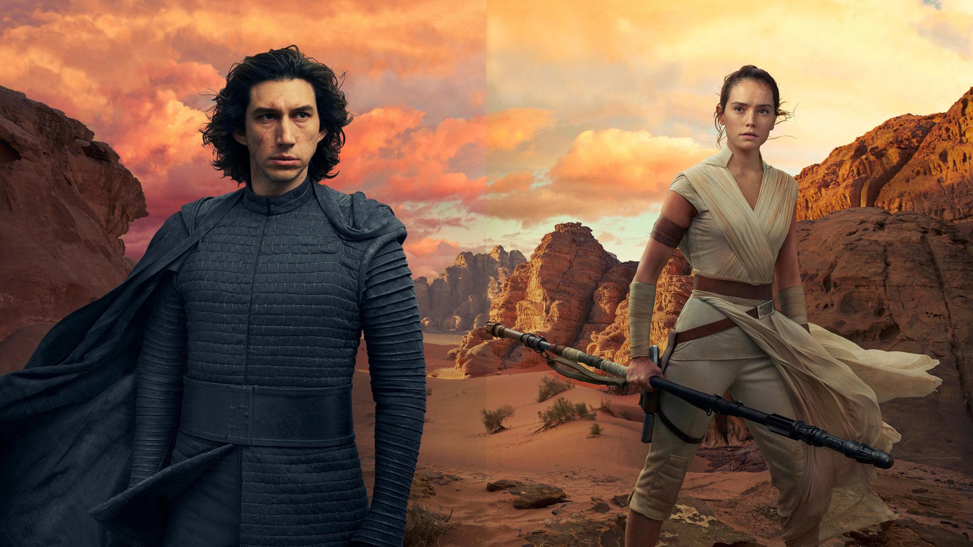 1920x1080 Kylo Ren And Rey In Star Wars The Rise Of Skywalker Images, Photos, Reviews