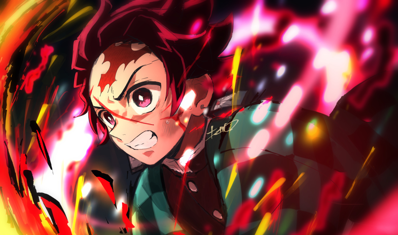 1300x768 Resolution Kyojuro Rengoku Demon Slayer Kimetsu no Yaiba Art ...