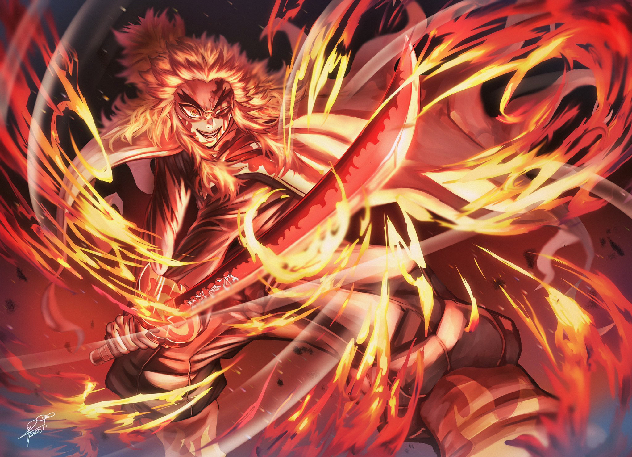 1440x900 Kyojuro Rengoku Dopest 1440x900 Wallpaper Hd Anime 4k Wallpapers Images Photos And Background Wallpapers Den