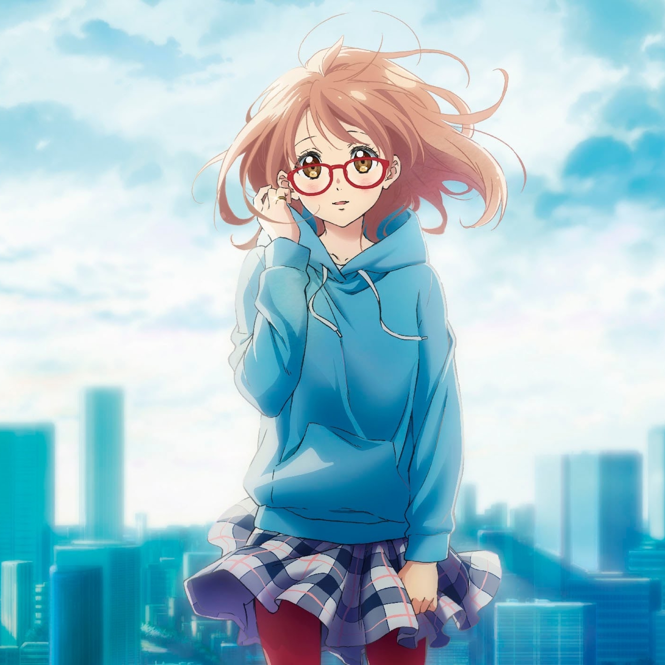 2248x2248 Resolution Kyoukai No Kanata Anime Girl Kuriyama Mirai 2248x2248  Resolution Wallpaper - Wallpapers Den