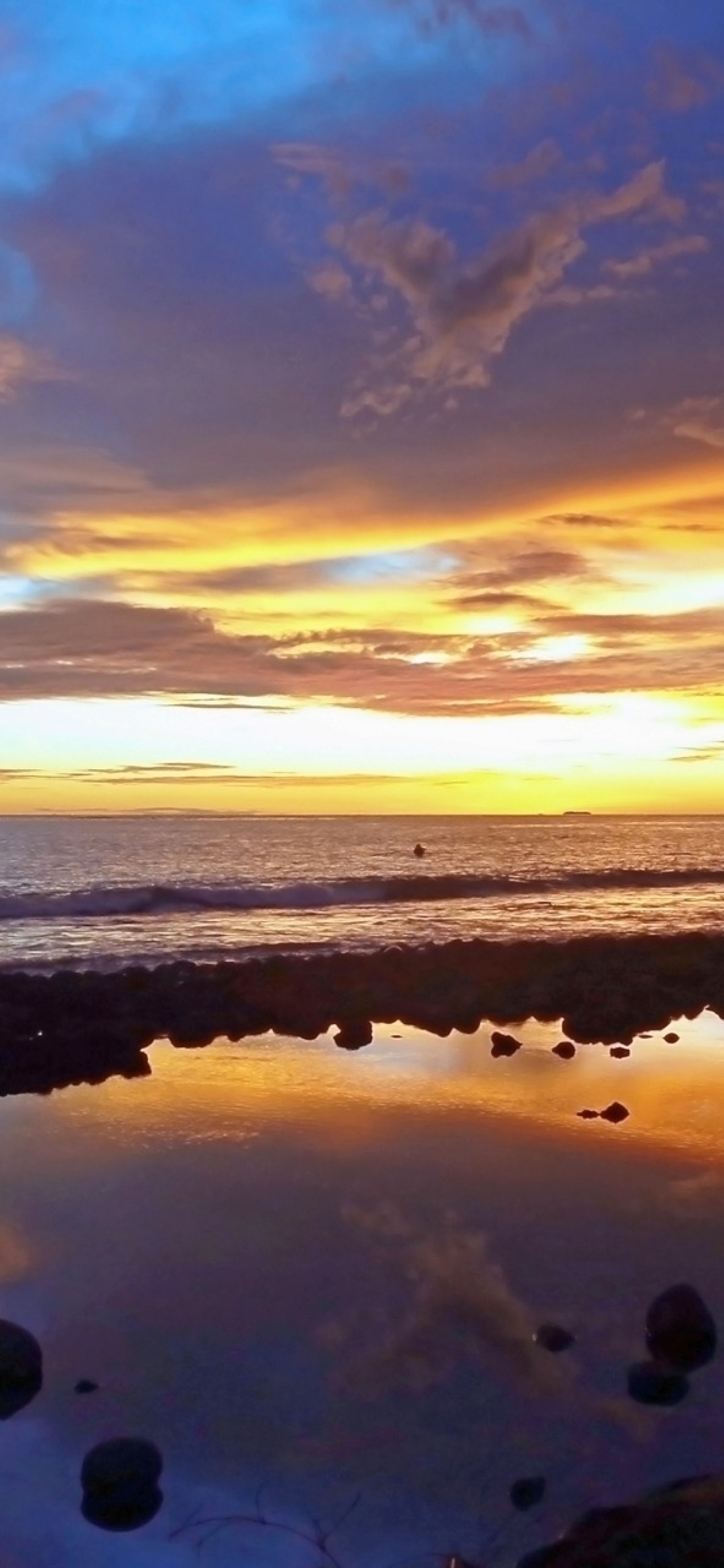 1125x2436 Resolution landscape, sunset, beach Iphone XS,Iphone 10 ...