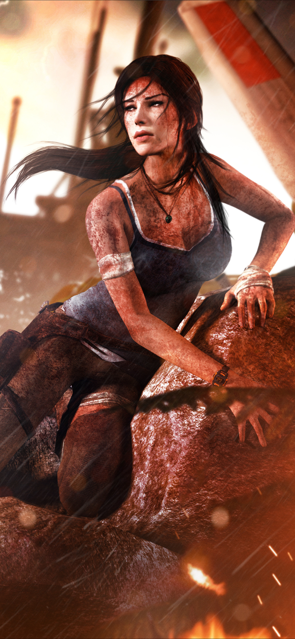 iphone xs max rise of the tomb raider wallpapers