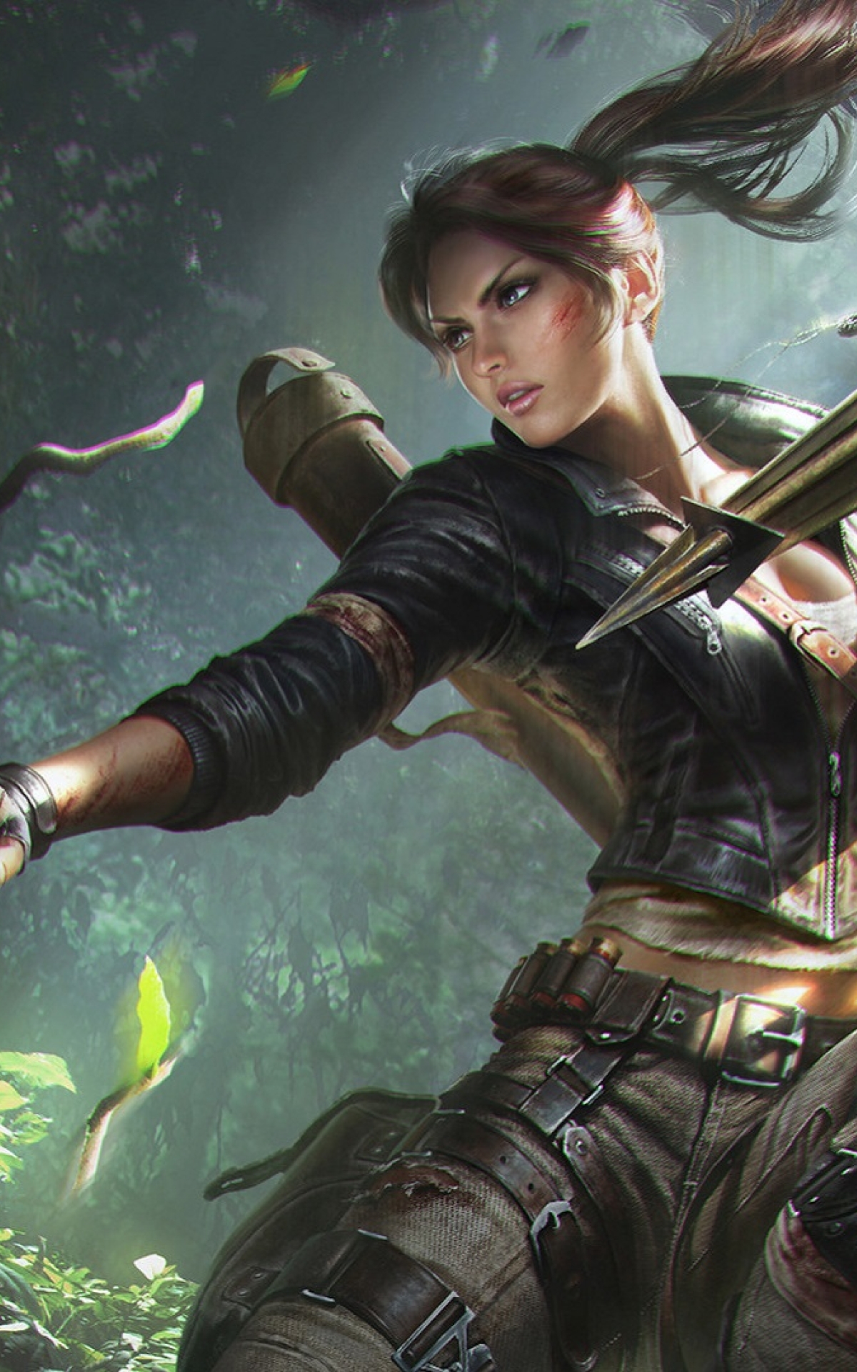 1200x1920 Lara Croft Tomb Riader Digital Art 1200x1920 Resolution Wallpaper Hd Games 4k 