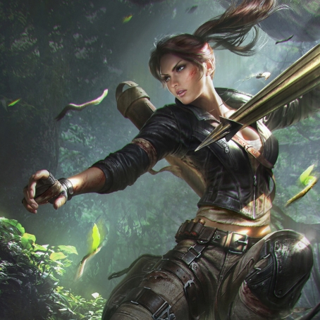 454x454 Lara Croft Tomb Riader Digital Art 454x454 Resolution Wallpaper ...