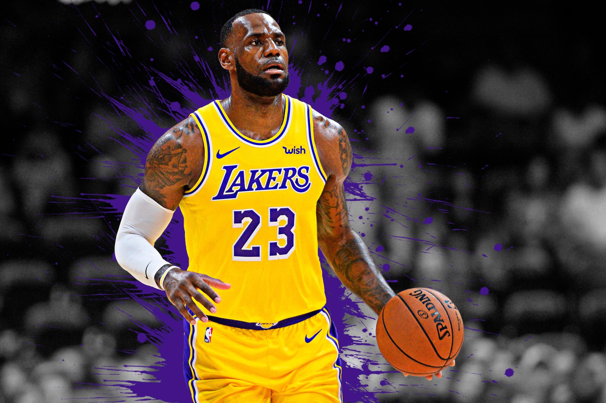 Download Lebron James's All Star season for the Los Angeles Lakers.  Wallpaper | Wallpapers.com