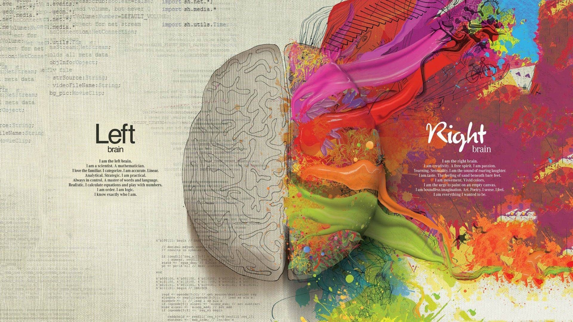 Left & Right Brain HD Cool Wallpaper, HD Artist 4K Wallpapers, Images,  Photos and Background - Wallpapers Den