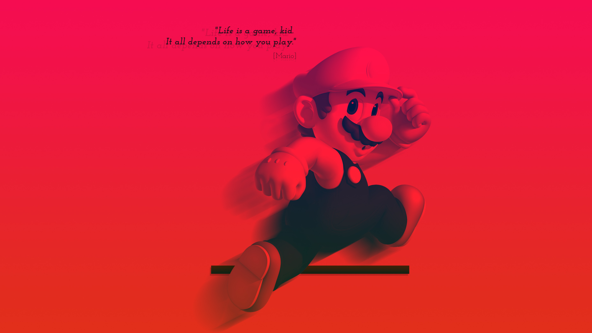 1920x1080 Life Is A Game Mario Quote 1080p Laptop Full Hd Wallpaper Hd Inspirational Quotes 4k Wallpapers Images Photos And Background