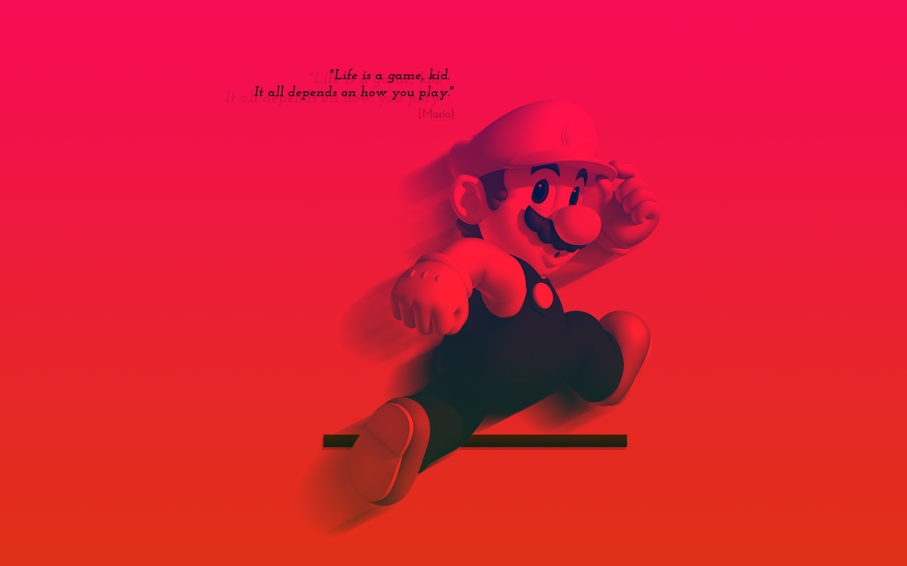 Life is a Game Mario Quote Wallpaper, HD Inspirational & Quotes 4K  Wallpapers, Images, Photos and Background - Wallpapers Den