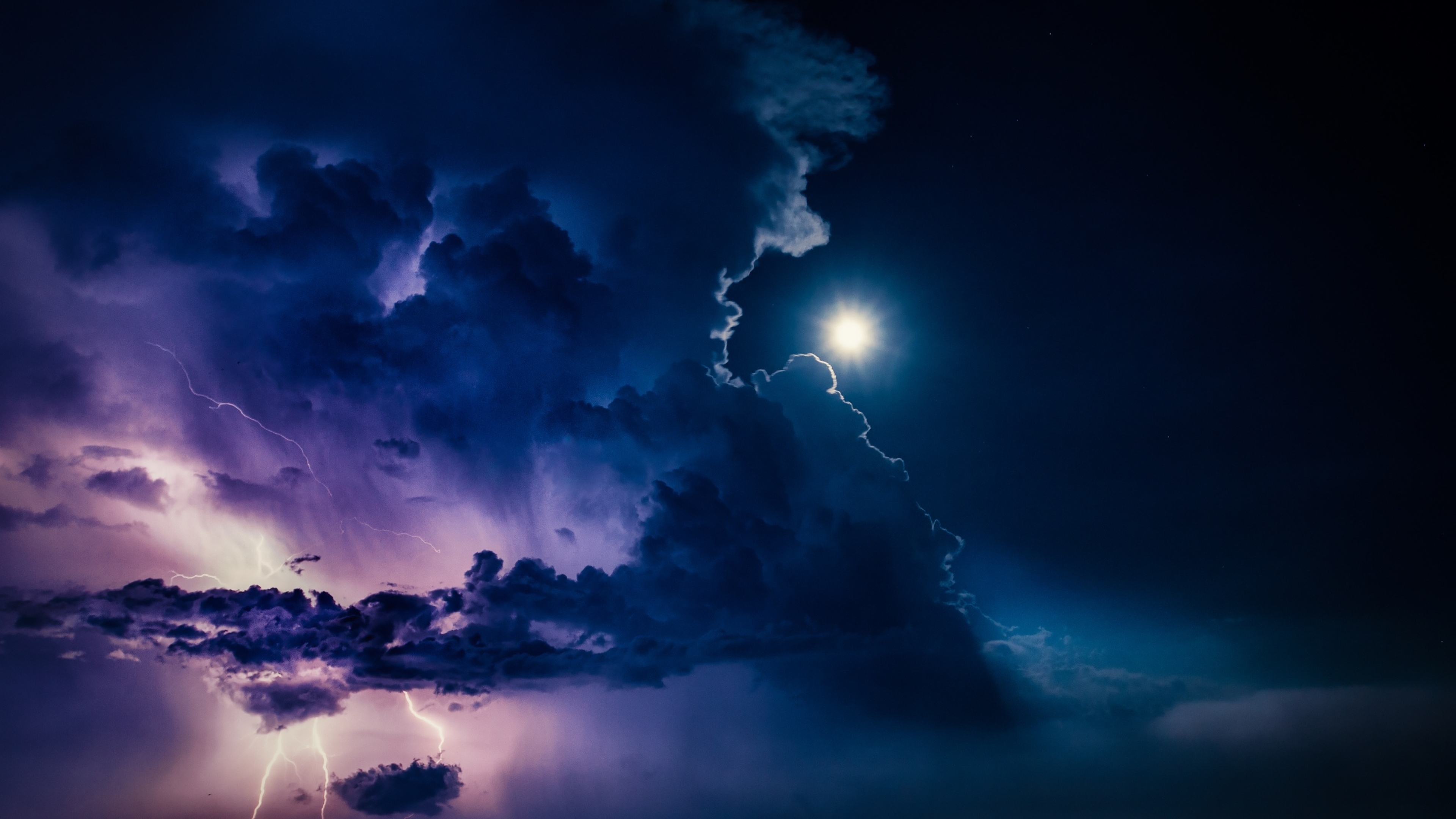 3840x2160 Lightning at Night HD 4K Wallpaper, HD Nature 4K Wallpapers,  Images, Photos and Background - Wallpapers Den