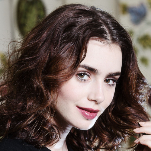 500x500 Resolution Lily Collins Actress 500x500 Resolution Wallpaper ...