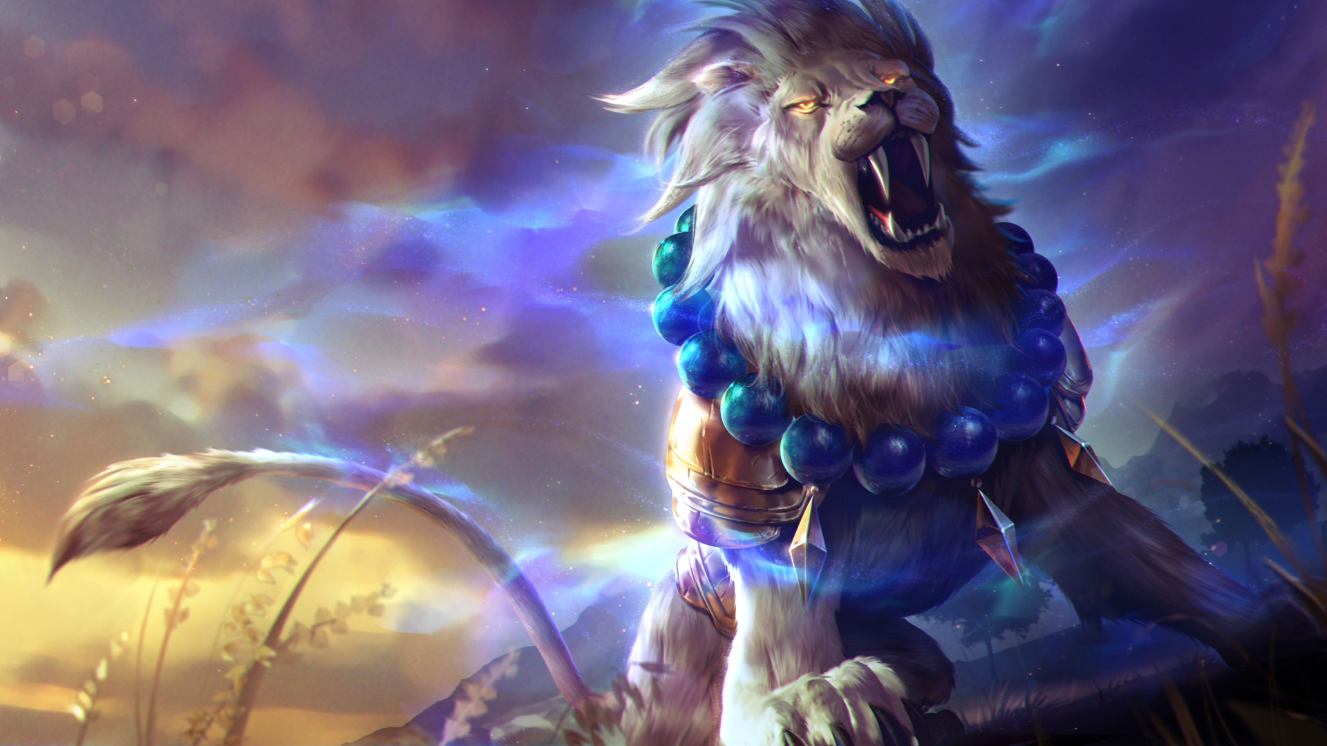 1920x1080 Lion Roar Colorful Fantasy Artwork 1080P Laptop Full HD Wallpaper,  HD Fantasy 4K Wallpapers, Images, Photos and Background - Wallpapers Den