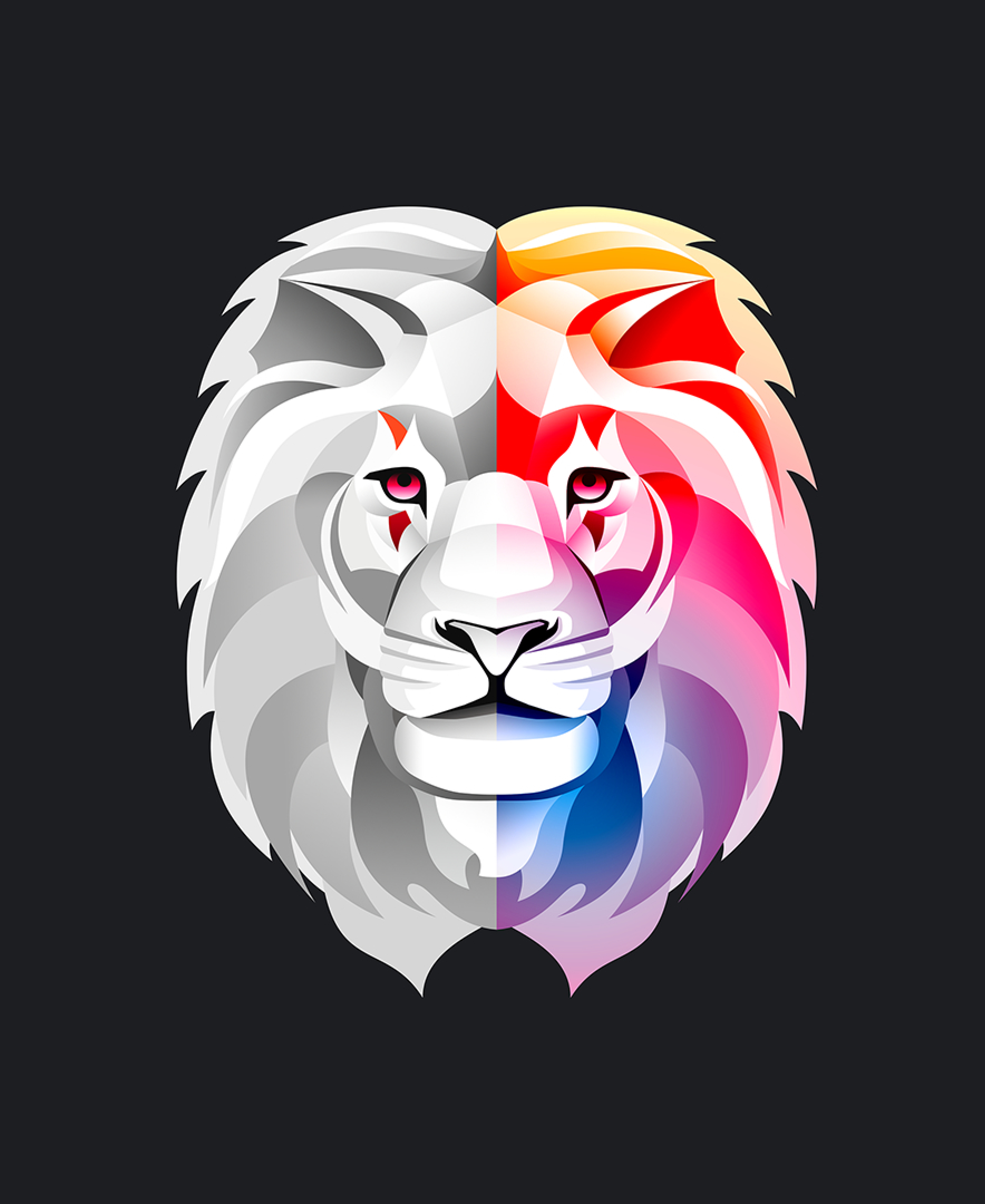 4500x5500 Lion Vector 4500x5500 Resolution Wallpaper, HD Artist 4K  Wallpapers, Images, Photos and Background - Wallpapers Den