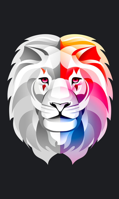 480x800 Lion Vector Galaxy Note, HTC Desire, Nokia Lumia 520, ASUS Zenfone  Wallpaper, HD Artist 4K Wallpapers, Images, Photos and Background -  Wallpapers Den