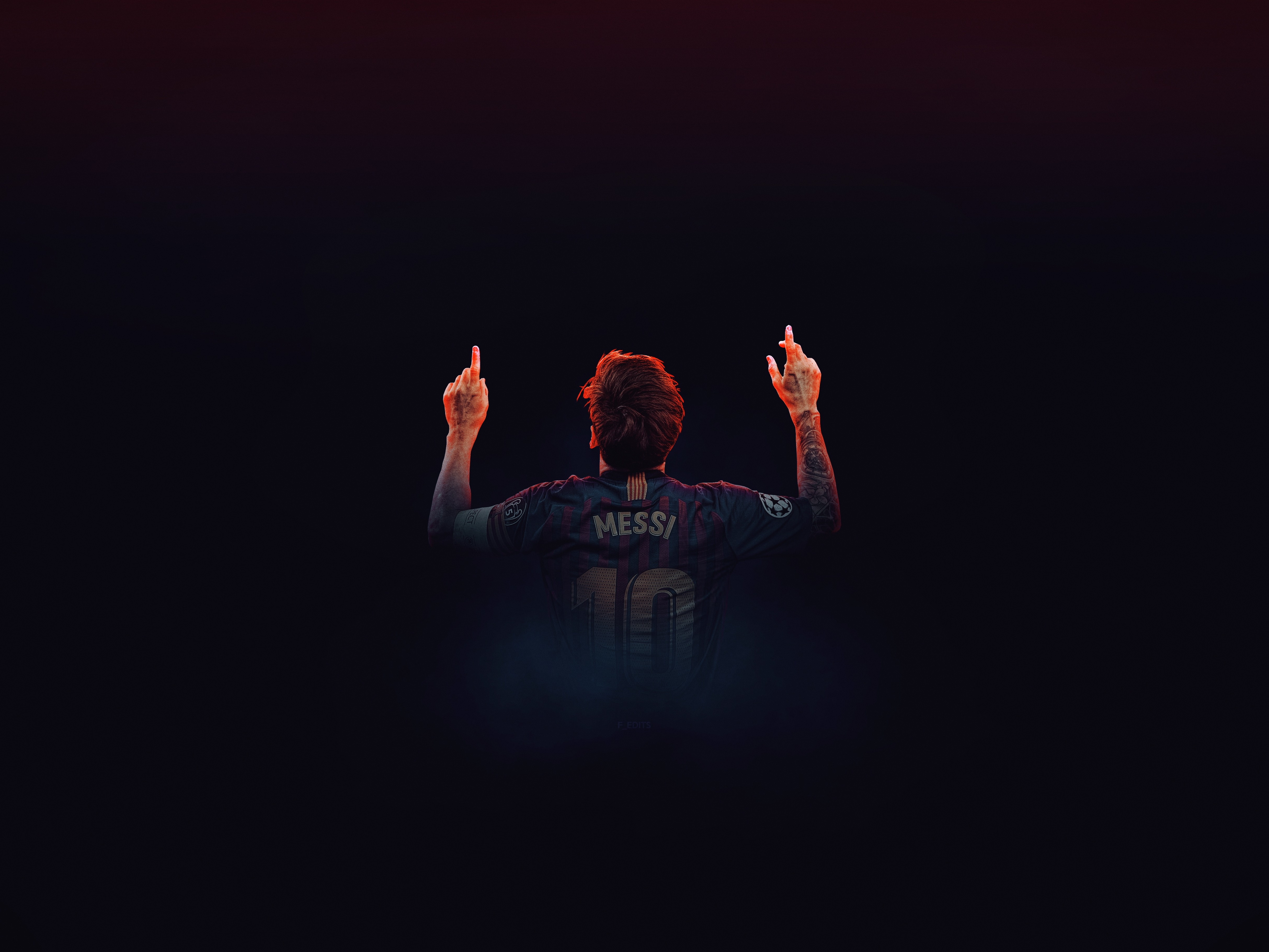 Messi Back Wallpapers  Wallpaper Cave