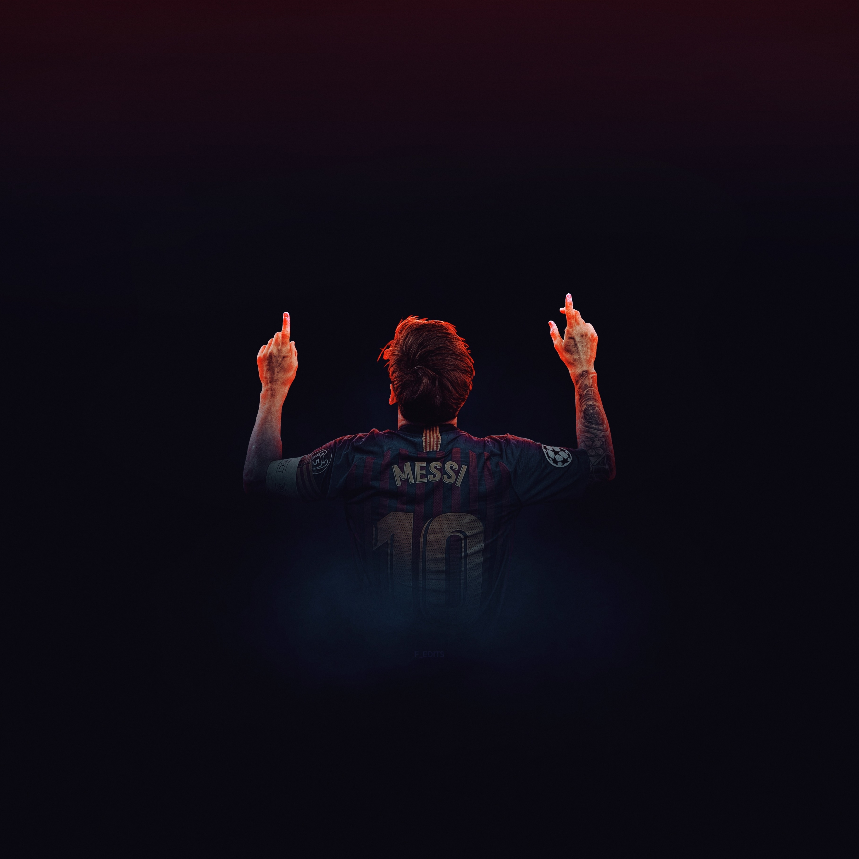 Download Messi 4k Ultra Hd Fistpump Wallpaper | Wallpapers.com
