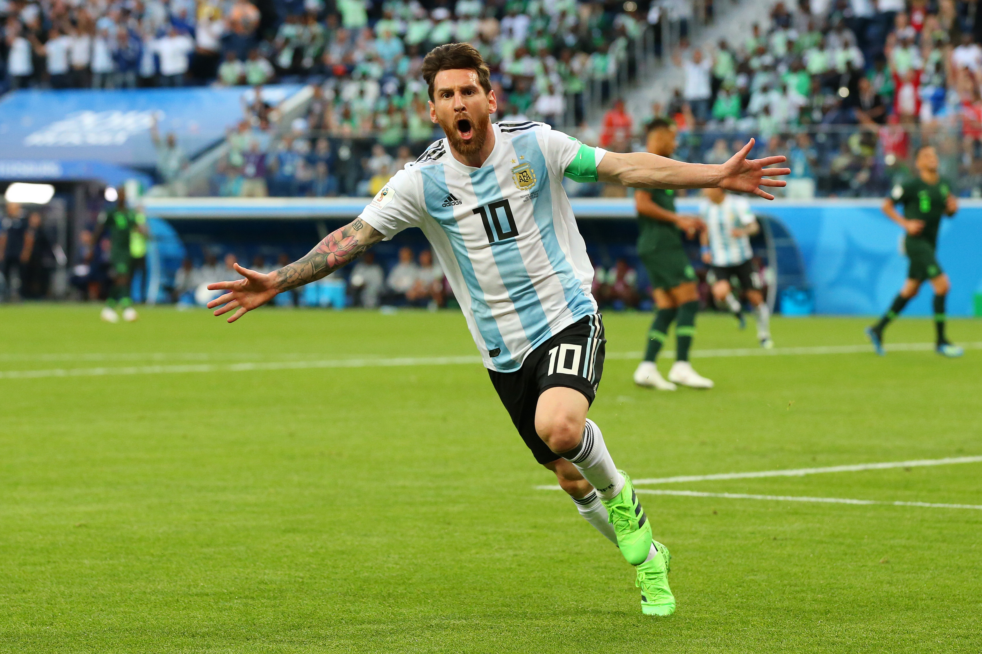 Lionel Messi In Fifa 2018 World Cup Wallpaper Hd Sports 4k Wallpapers Gambaran