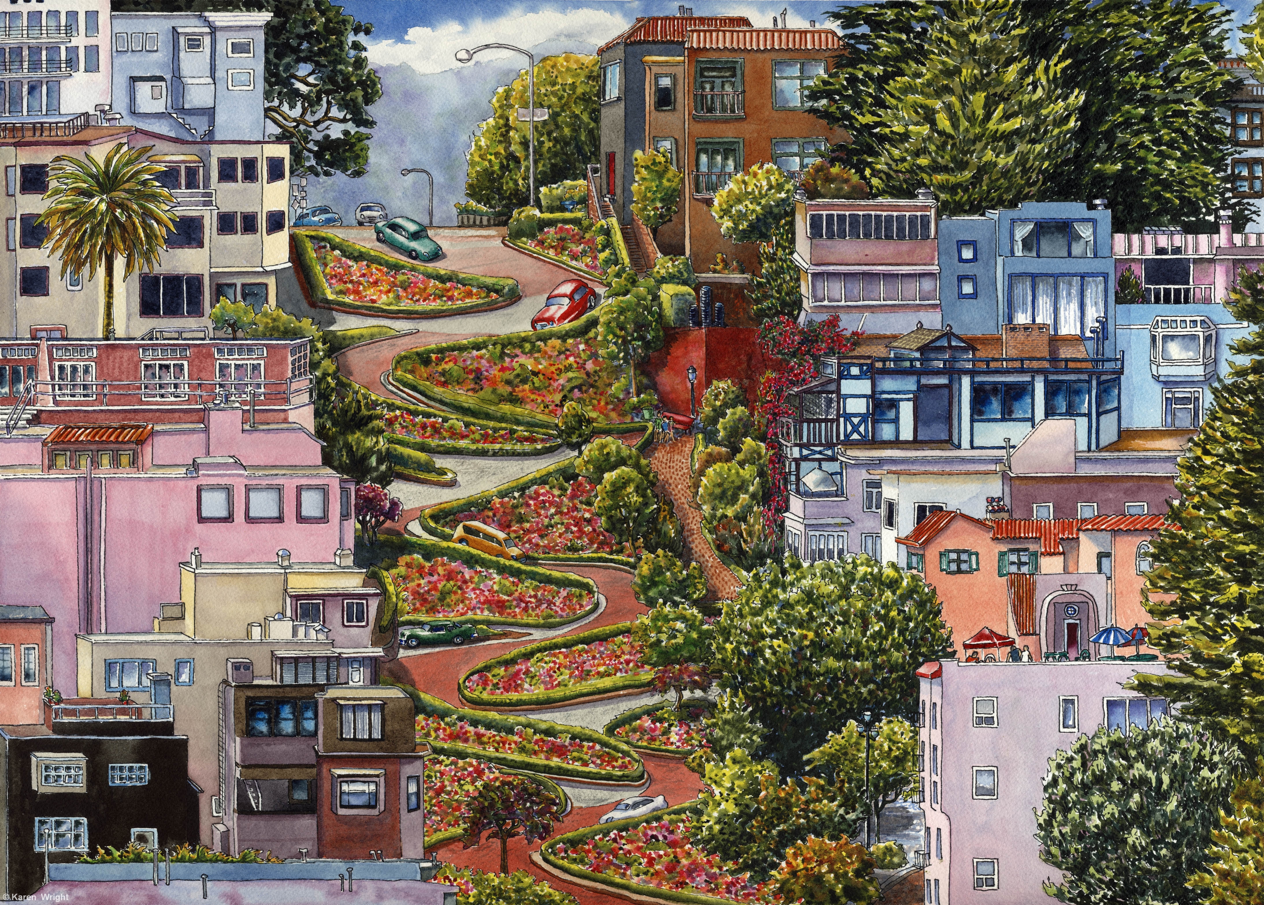 lombard street, san francisco, california Wallpaper, HD City 4K Wallpapers,  Images, Photos and Background - Wallpapers Den