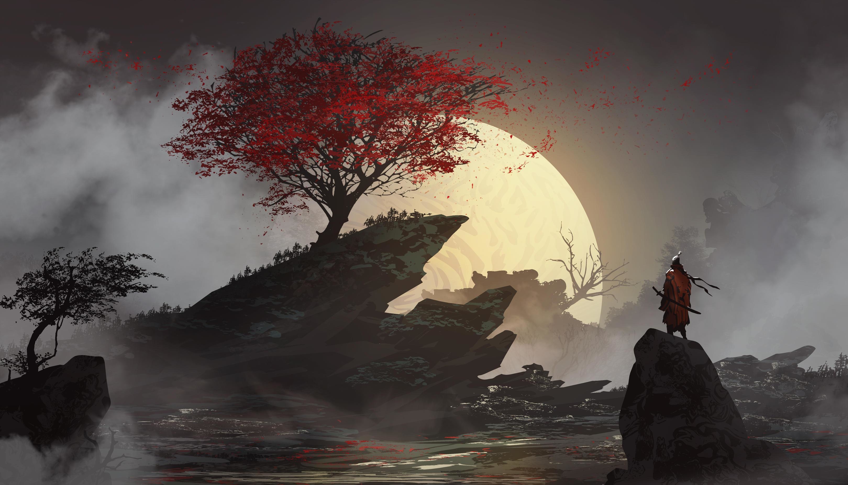 Lone Samurai Wallpaper, HD Fantasy 4K Wallpapers, Images ...