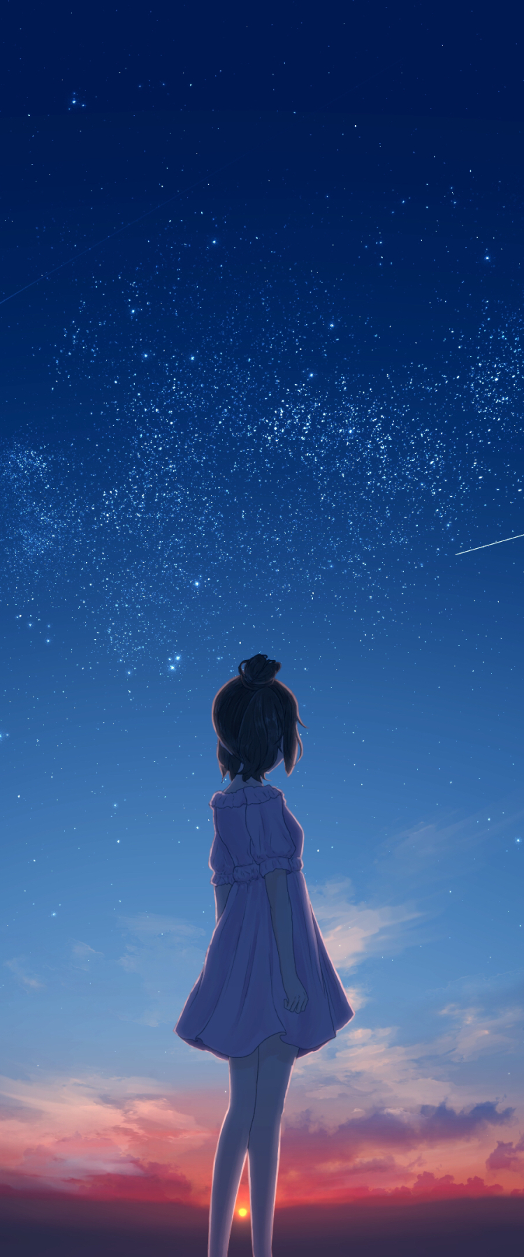 750x1800 Resolution Lonely Anime Girl 750x1800 Resolution Wallpaper ...